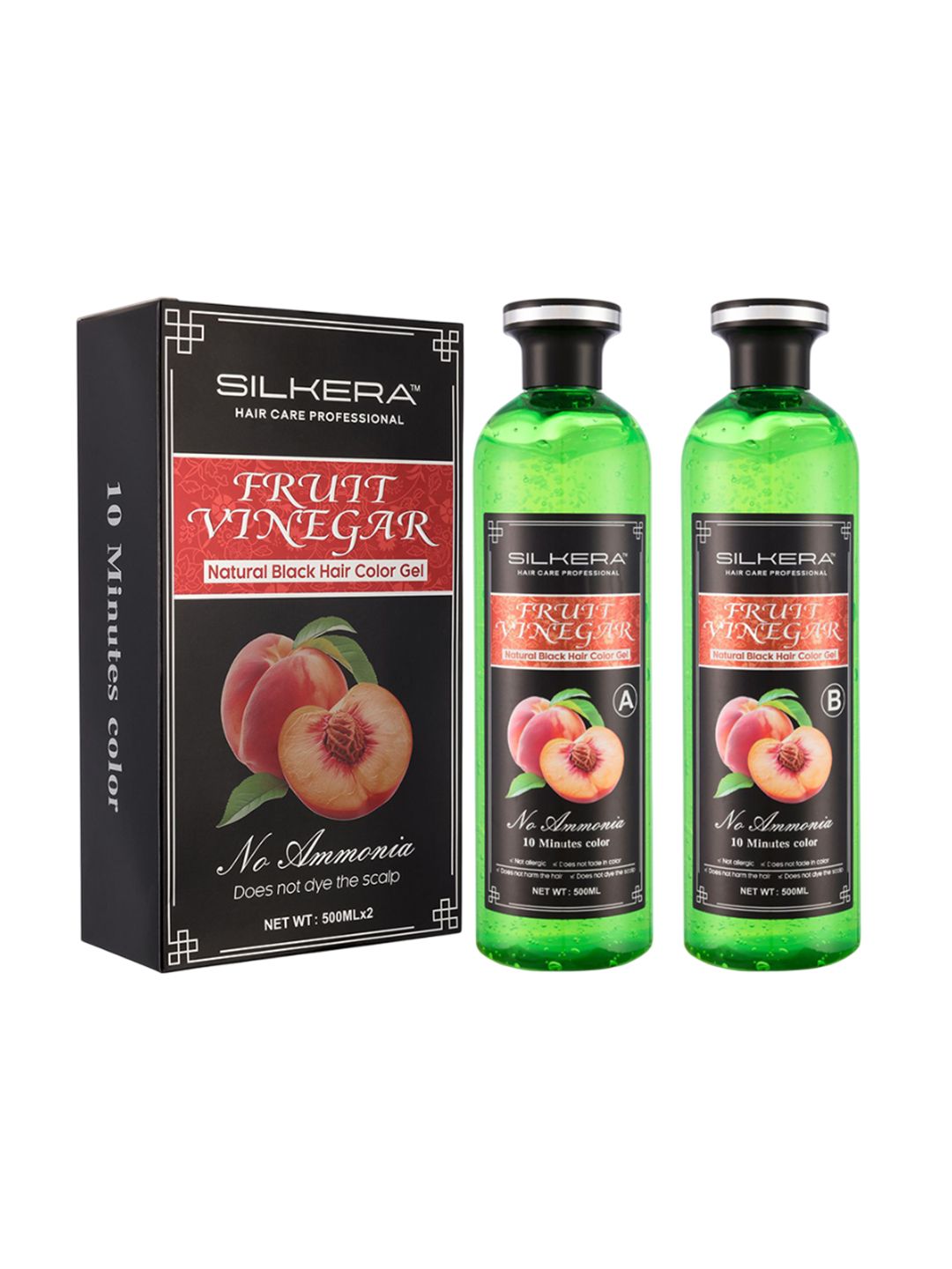 SILKERA Set Of 2 Fruit Vinegar Hair Color Gel- 500 ml Each-picture-46