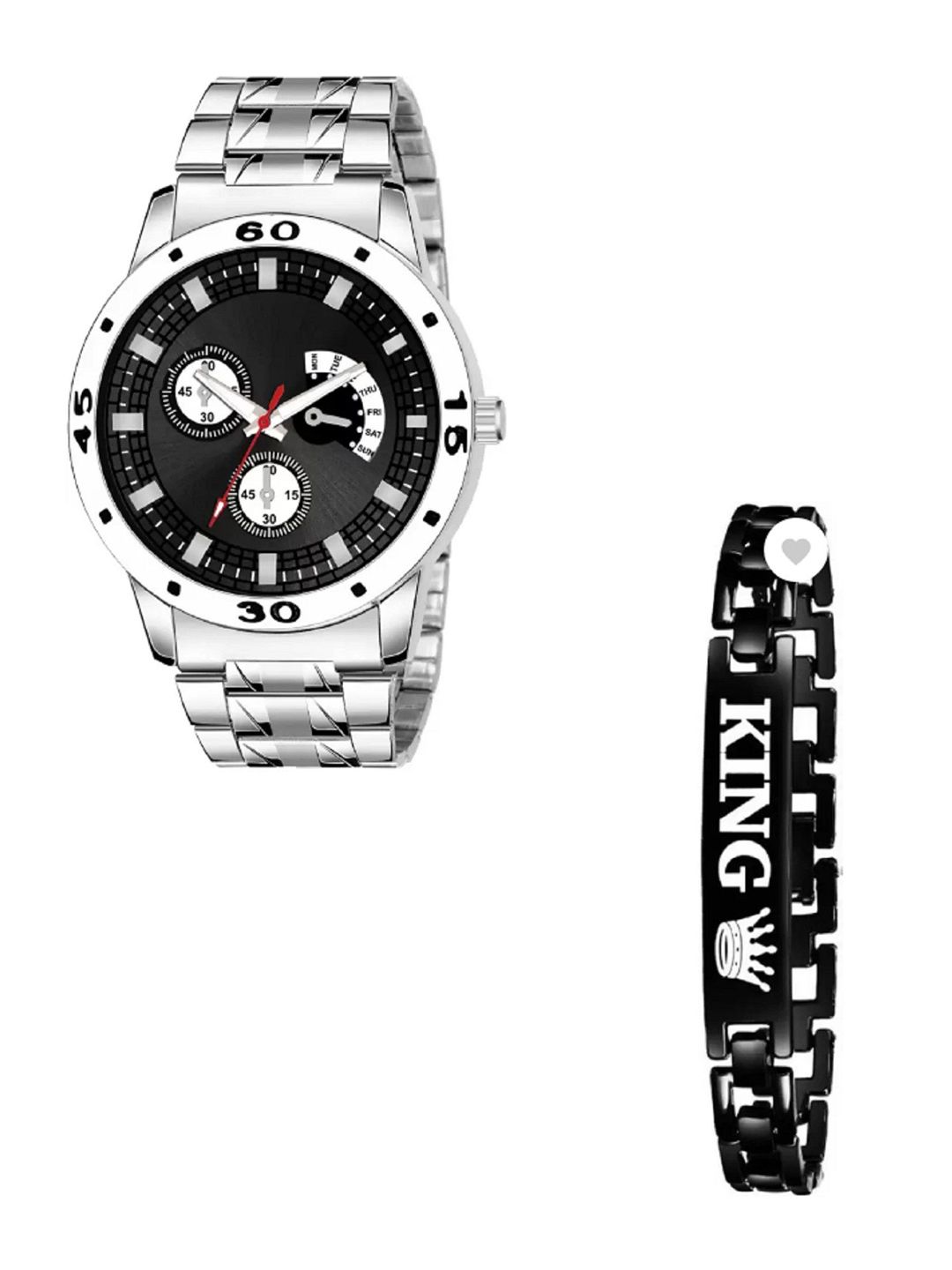 Miss Perfect Unisex Bracelet & Watch Gift Set-image-42