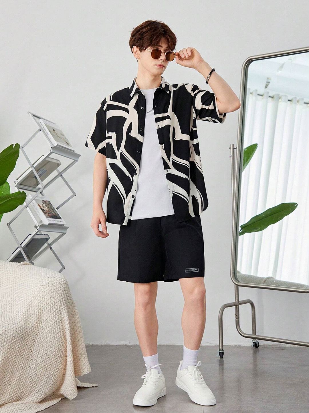 Urban Buccachi Men Premium Fit Abstract Printed Spread Collar Casual Shirt-picture-15