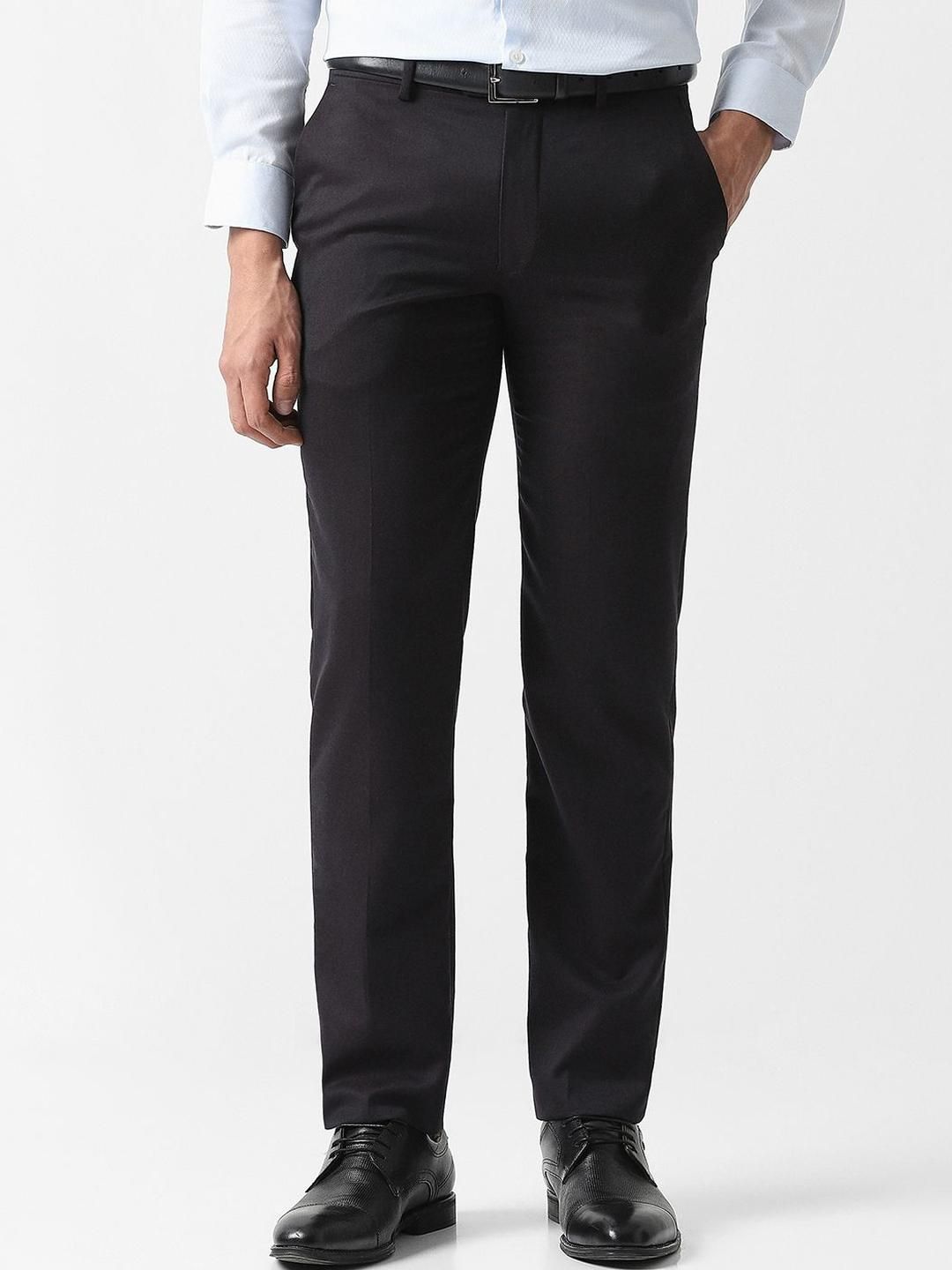 Van Heusen Men Slim Fit Cotton Formal Trousers-picture-50