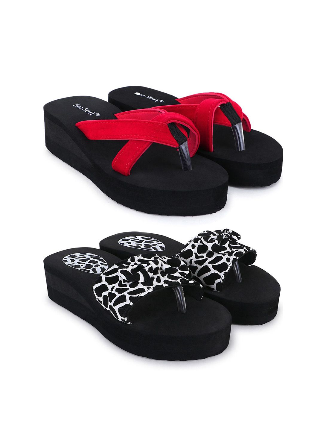 TWO SOFT Women Open Toe Flatform Heel Sandals-picture-46