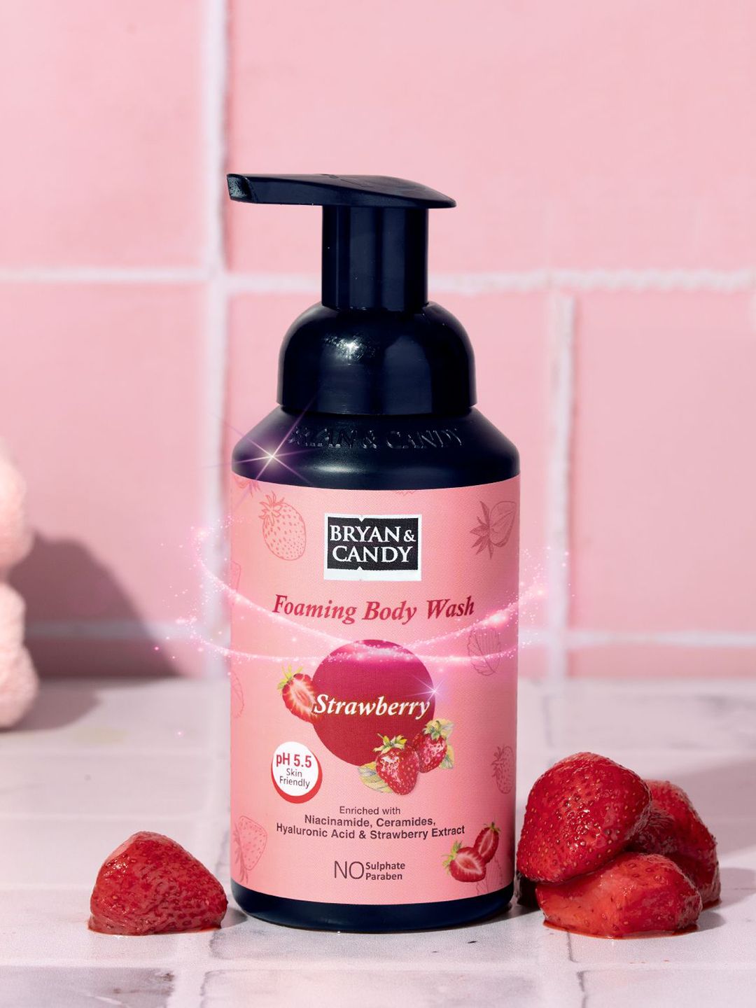 BRYAN & CANDY NEW YORK Strawberry Foaming Body Wash With Hyaluronic Acid - 250 ml-image-45
