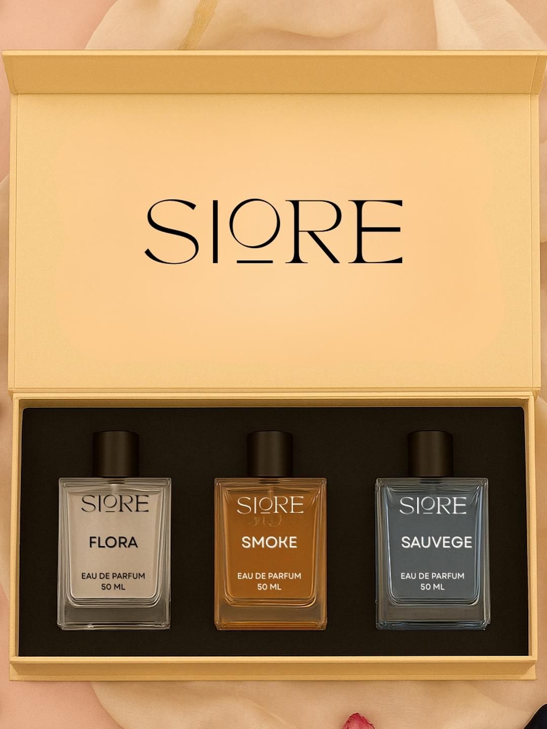 SIORE Unisex Pack Of 3 Flora, Smoke,Sauvege Perfumes-picture-10