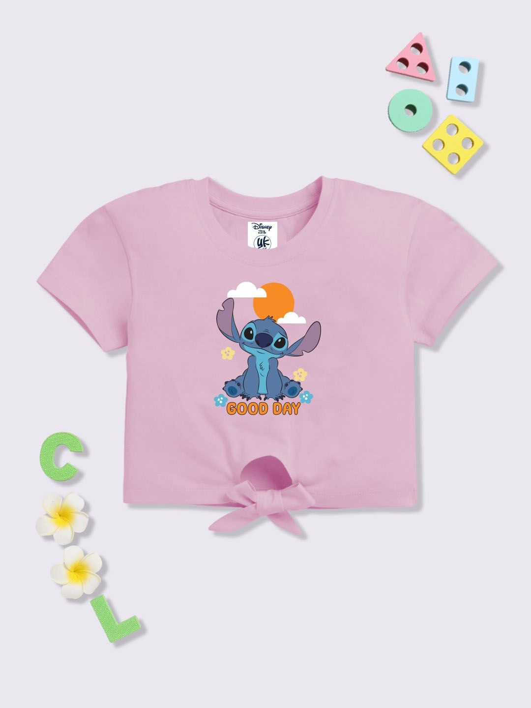 YK Disney Girls Print Cotton Crop Top-picture-58
