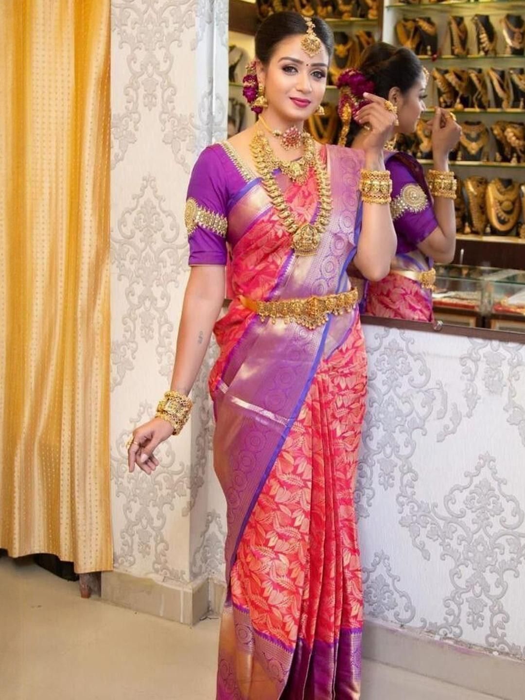 Zenophily Woven Design Kanjivaram Art Silk Saree-picture-18