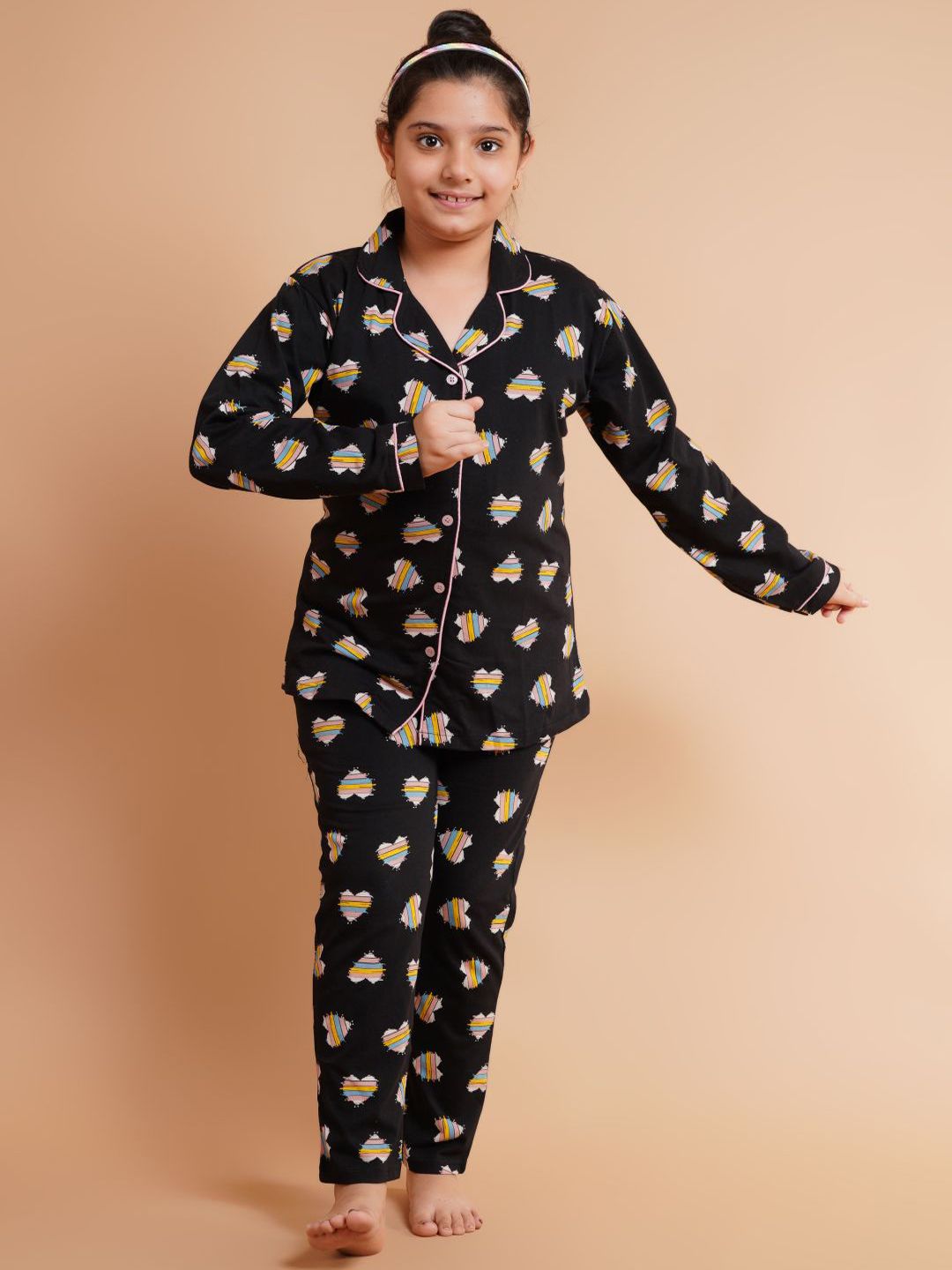 Bloem Girls Printed Pure Cotton Night suit-picture-50