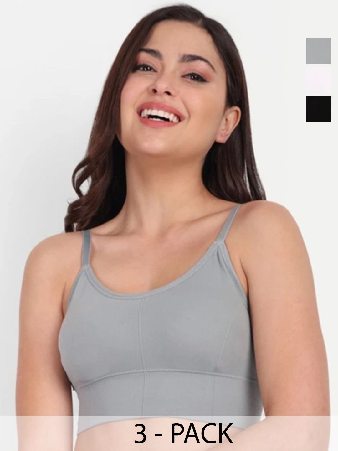 KAMINI Women Pack of 3 Dry Fit Full Coverage Seamless Sports Bra-picture-41