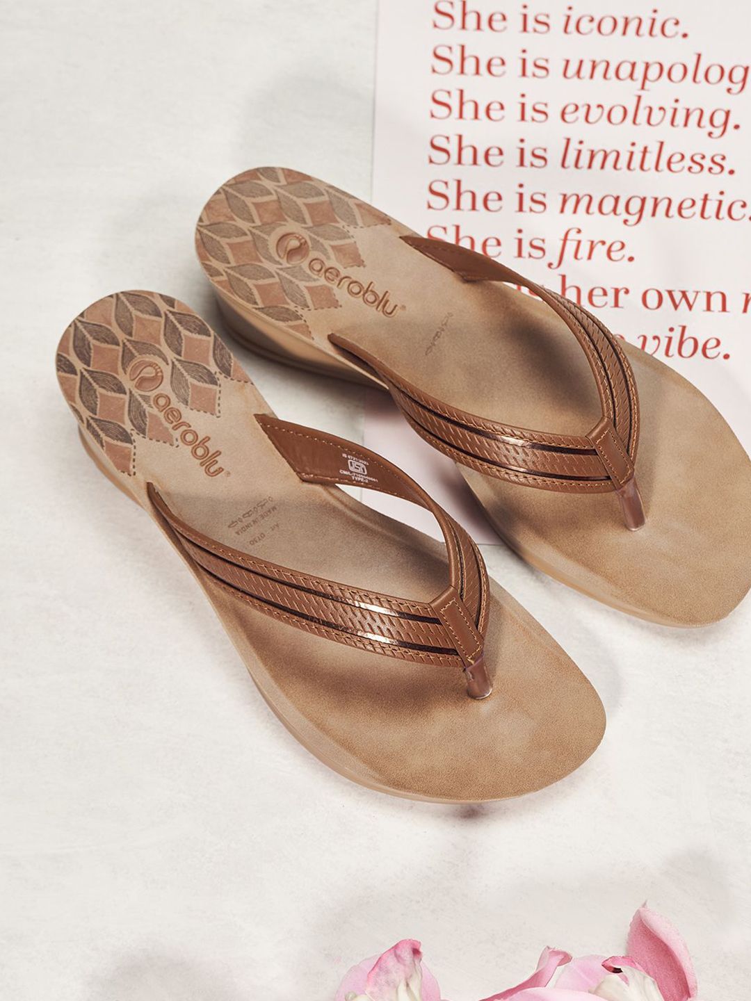 Aeroblu Women Open Toe Wedge Heel Sandals-image-25