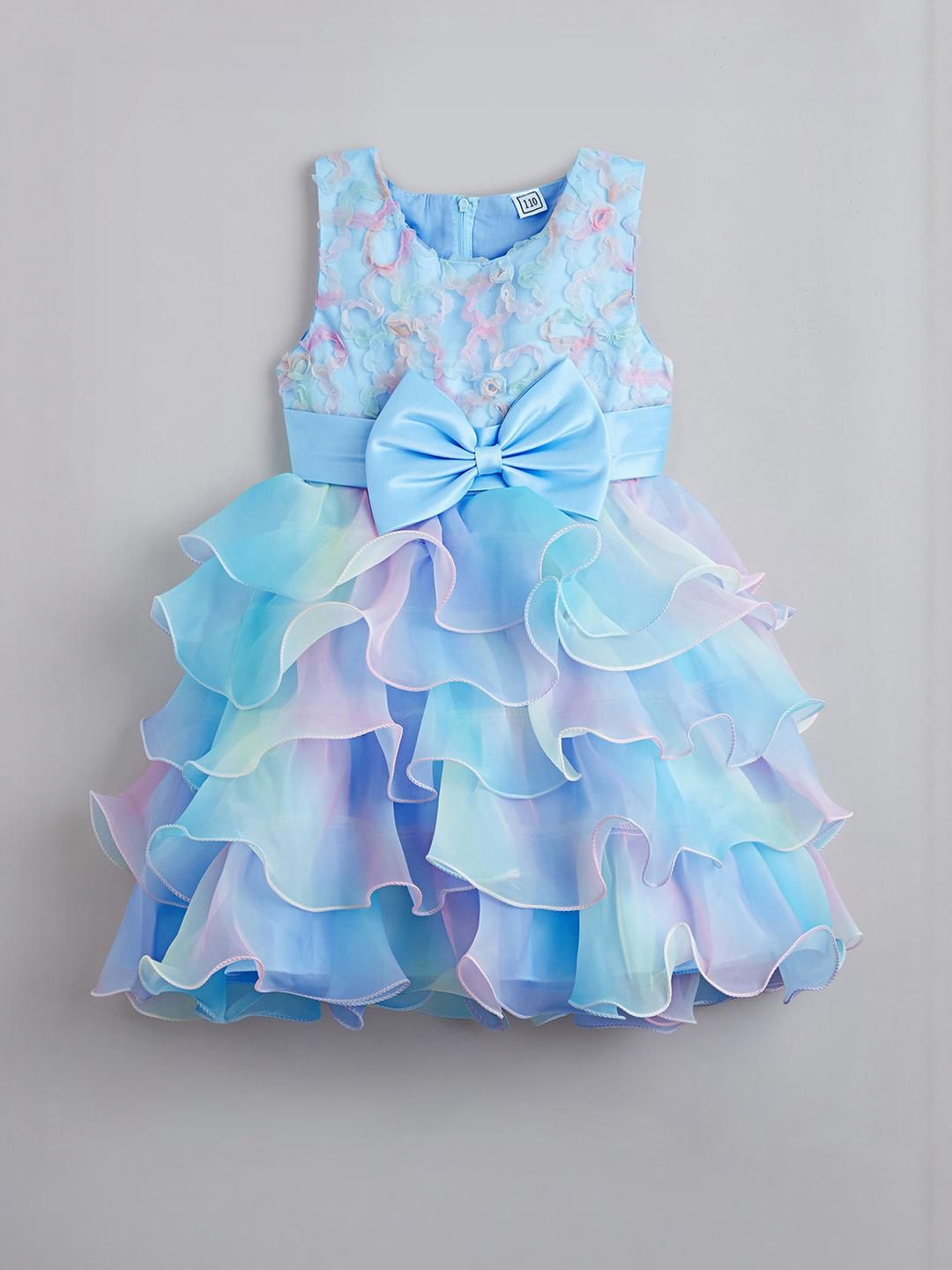 Hopscotch Girls BLENDED Fit & Flare Dresses-picture-54