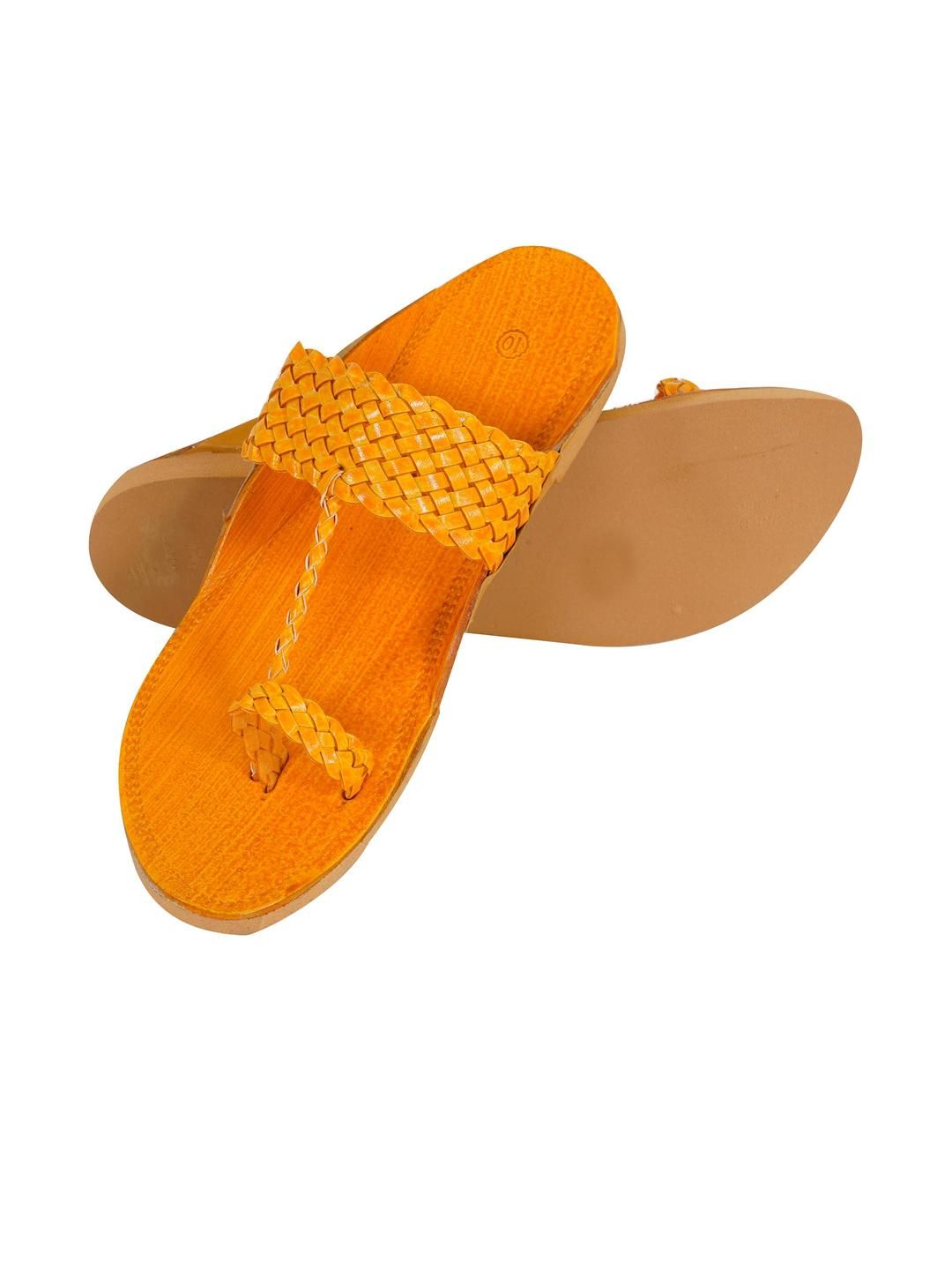 DFR Men Tan Synthetic Leather Comfort Sandals-picture-22