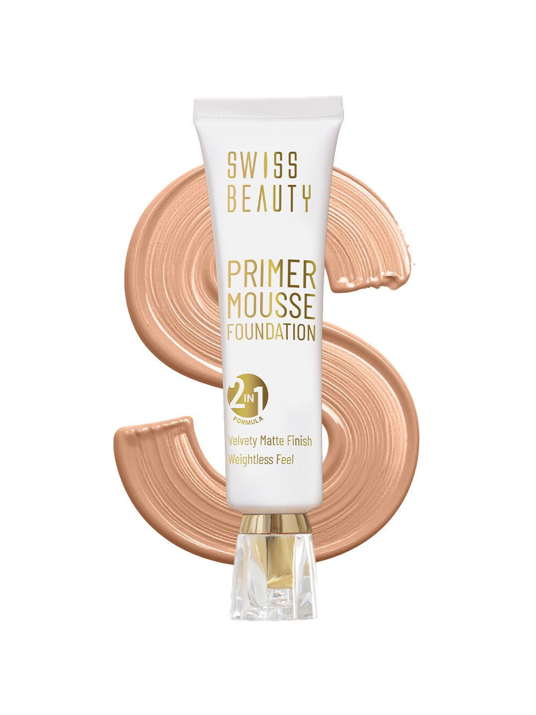 SWISS BEAUTY Primer Mousse Velvety Matte Foundation 30ml - Warm Fawn 07-picture-30