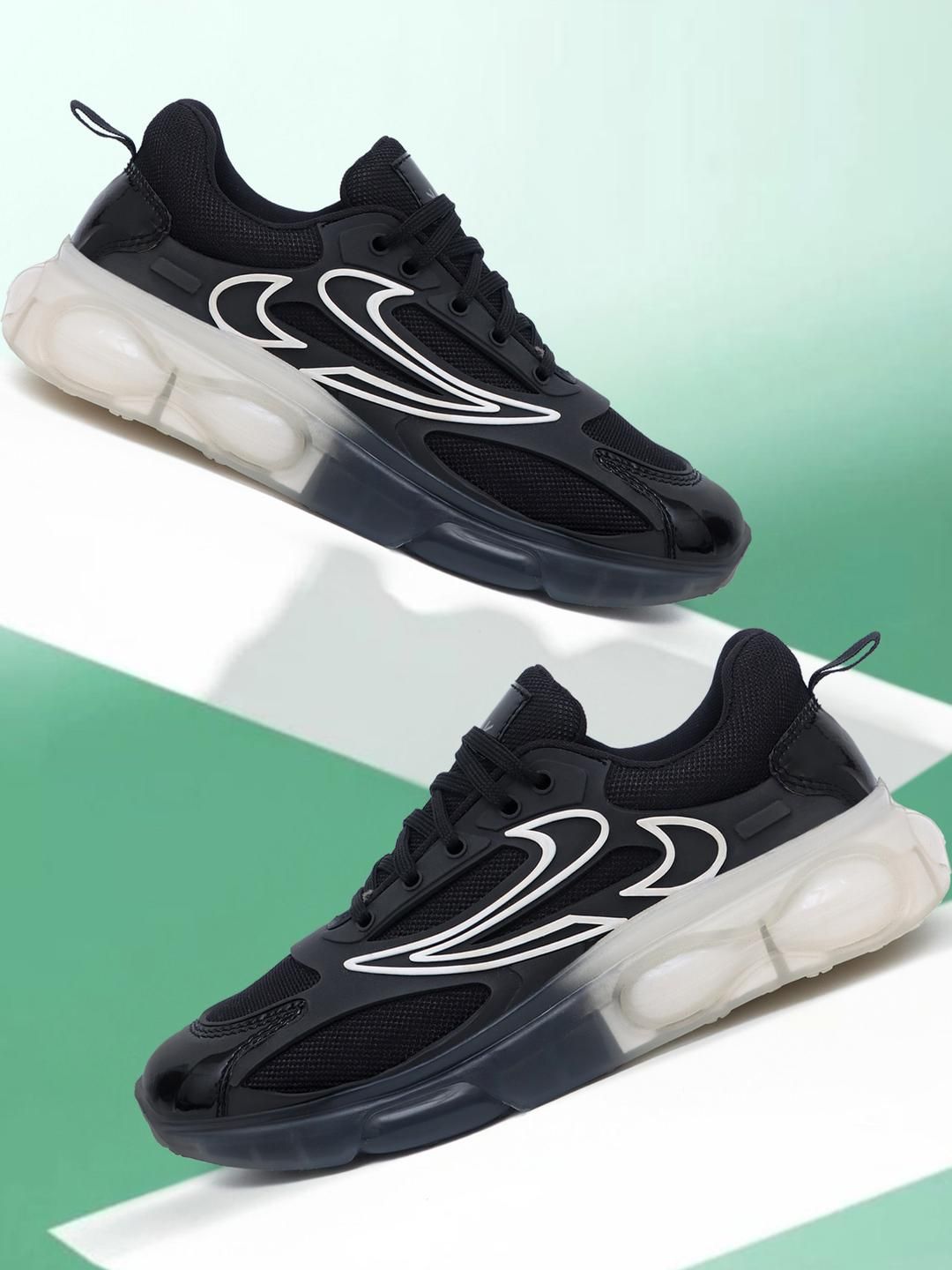 VATELIO Men Black Mesh Casual Shoes-picture-11