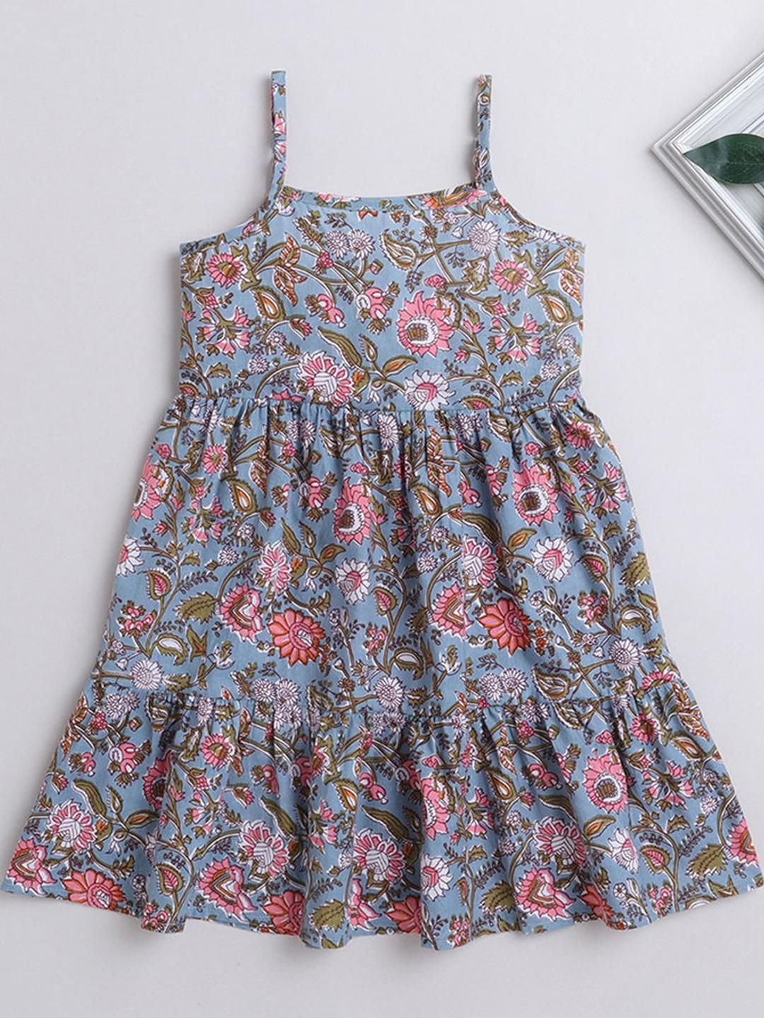 Hopscotch Girls Cotton Fit & Flare Dresses-picture-26