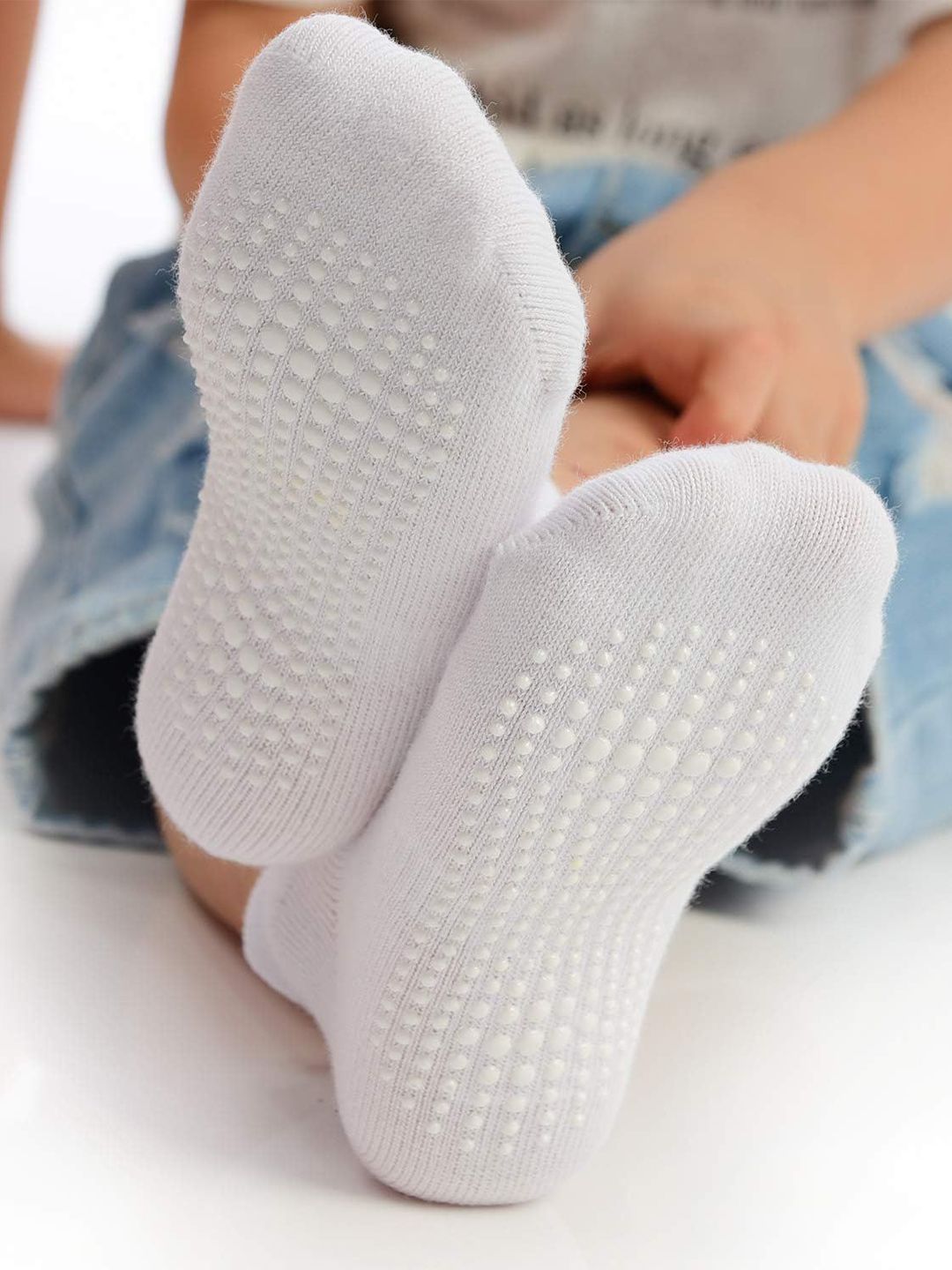 HEBTROCO Kids Anti-Skid Ankle-Length Socks-picture-27