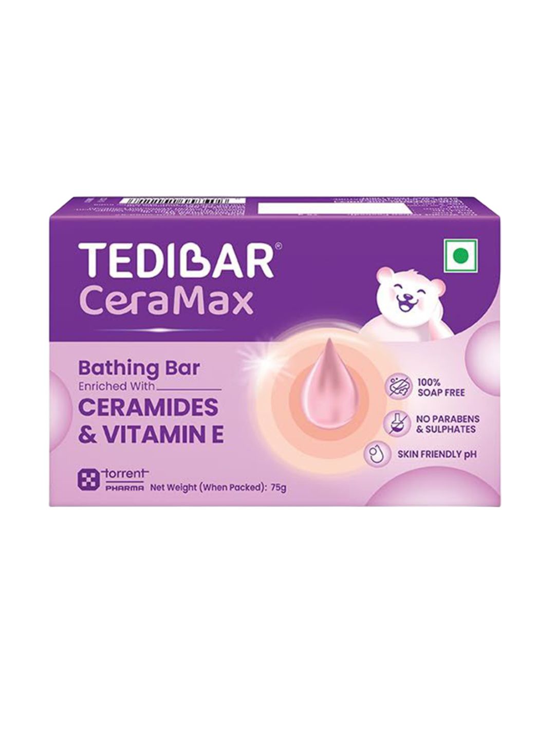 Tedibar Ceramax Bathing Bar With Ceramides & Vitamin E - 75 g-image-4