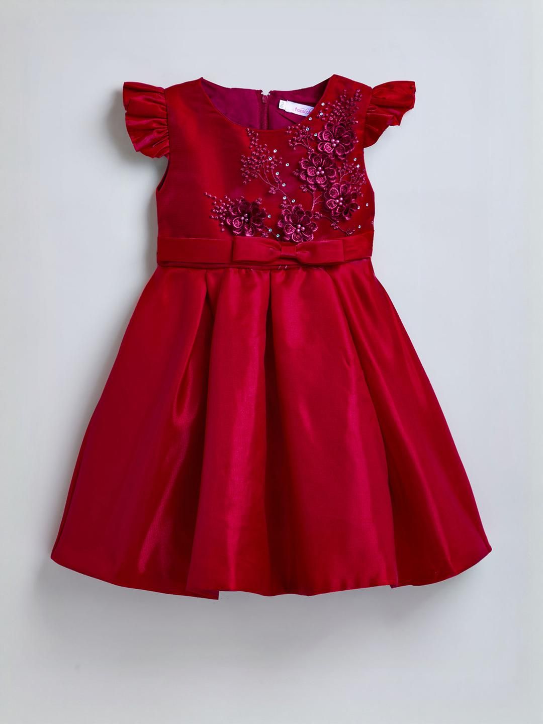 Hopscotch Girls Polyester Fit & Flare Dresses-picture-48