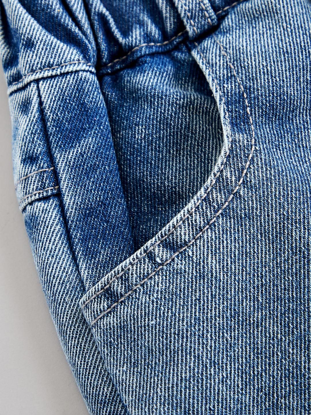 Hopscotch Girls Blue Polyester Relaxed Fit Mid-Rise Jeans-picture-22