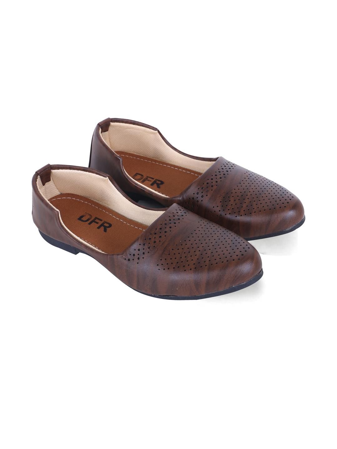 DFR Men Brown Synthetic Leather Loafers-picture-10