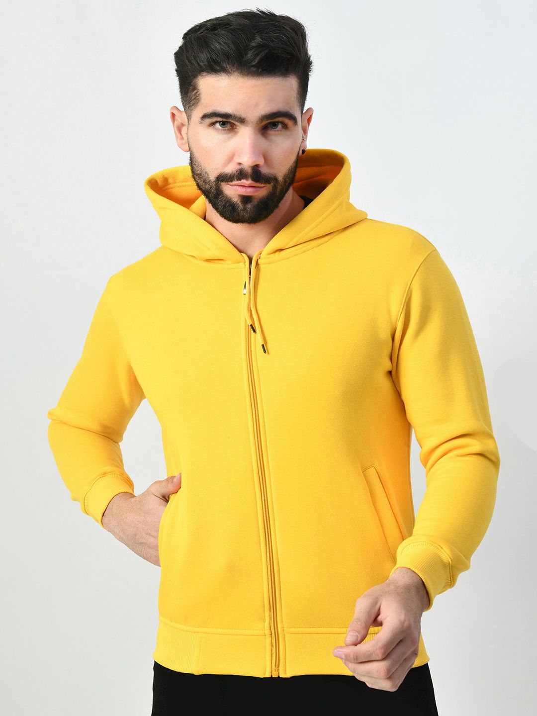 BAESD Men Hooded Solid Lightweight Bomber Jacket-picture-27