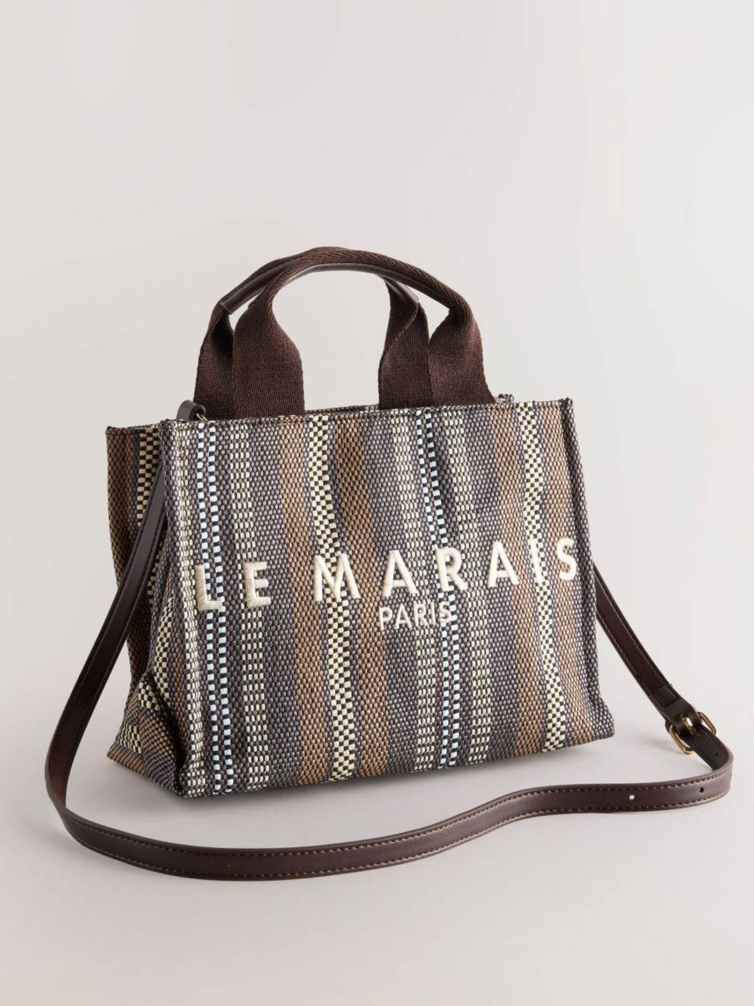 NEXT Self Striped Structured Handheld Bag-picture-22