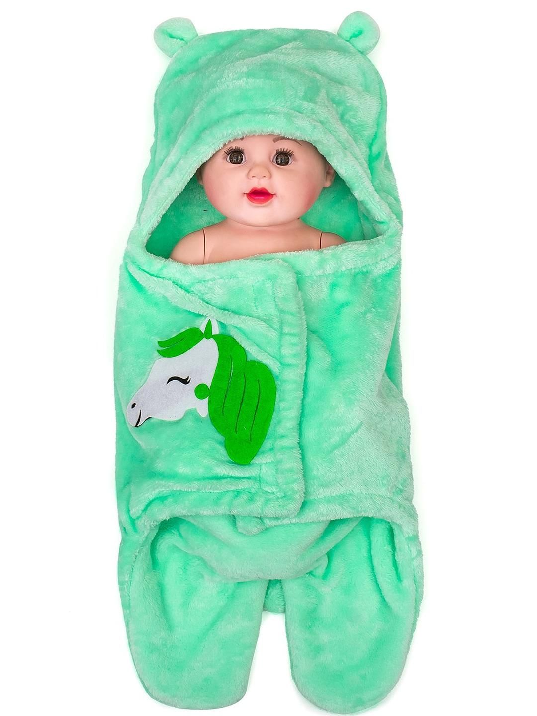 SIDLY PIDLY UNISEX KIDS GREEN UNICORN BLANKETS-picture-8