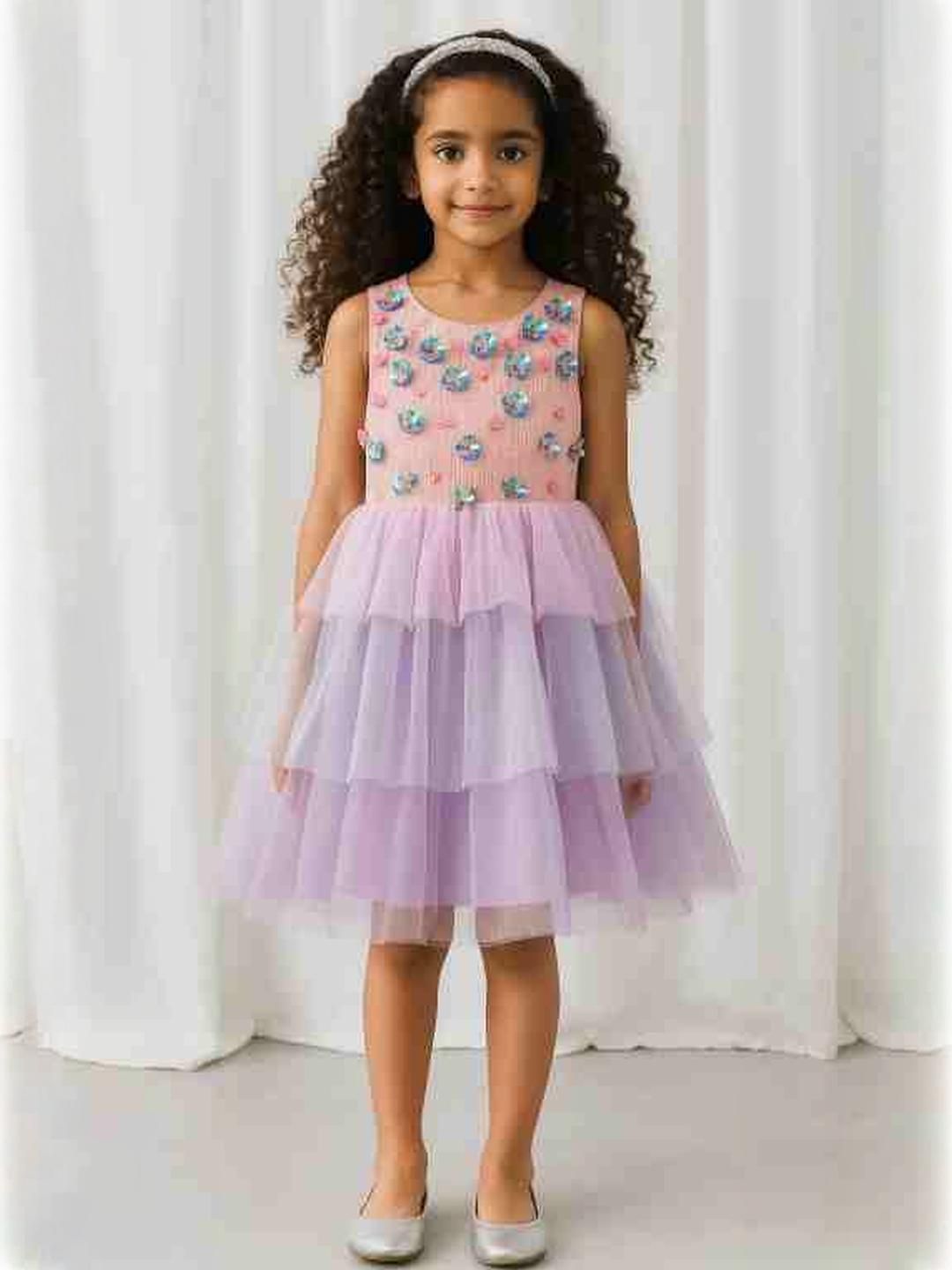 A Little Fable Floral Striped Fit & Flare Dress-picture-40