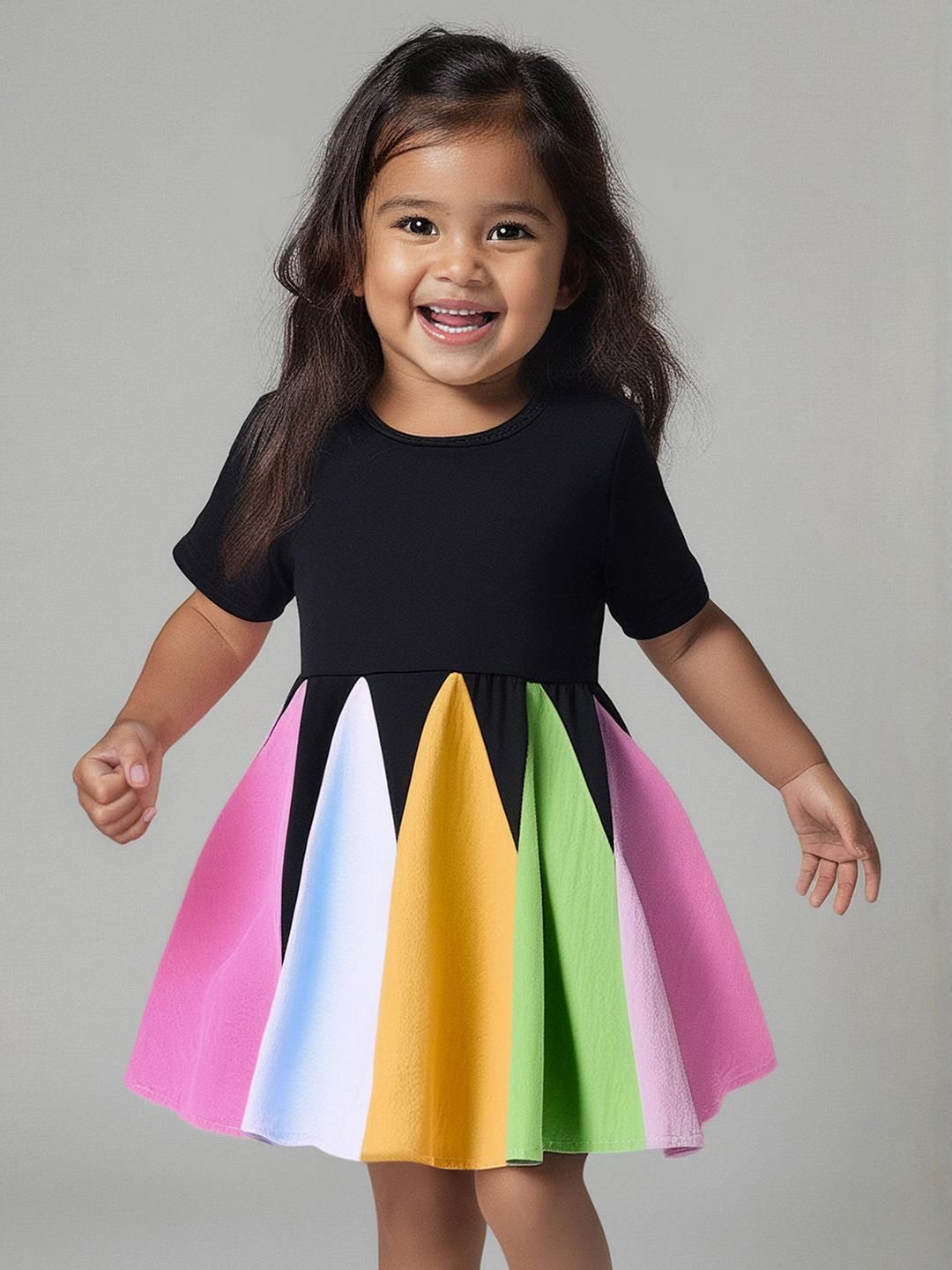 Hopscotch Girls BLENDED Fit & Flare Dresses-picture-10