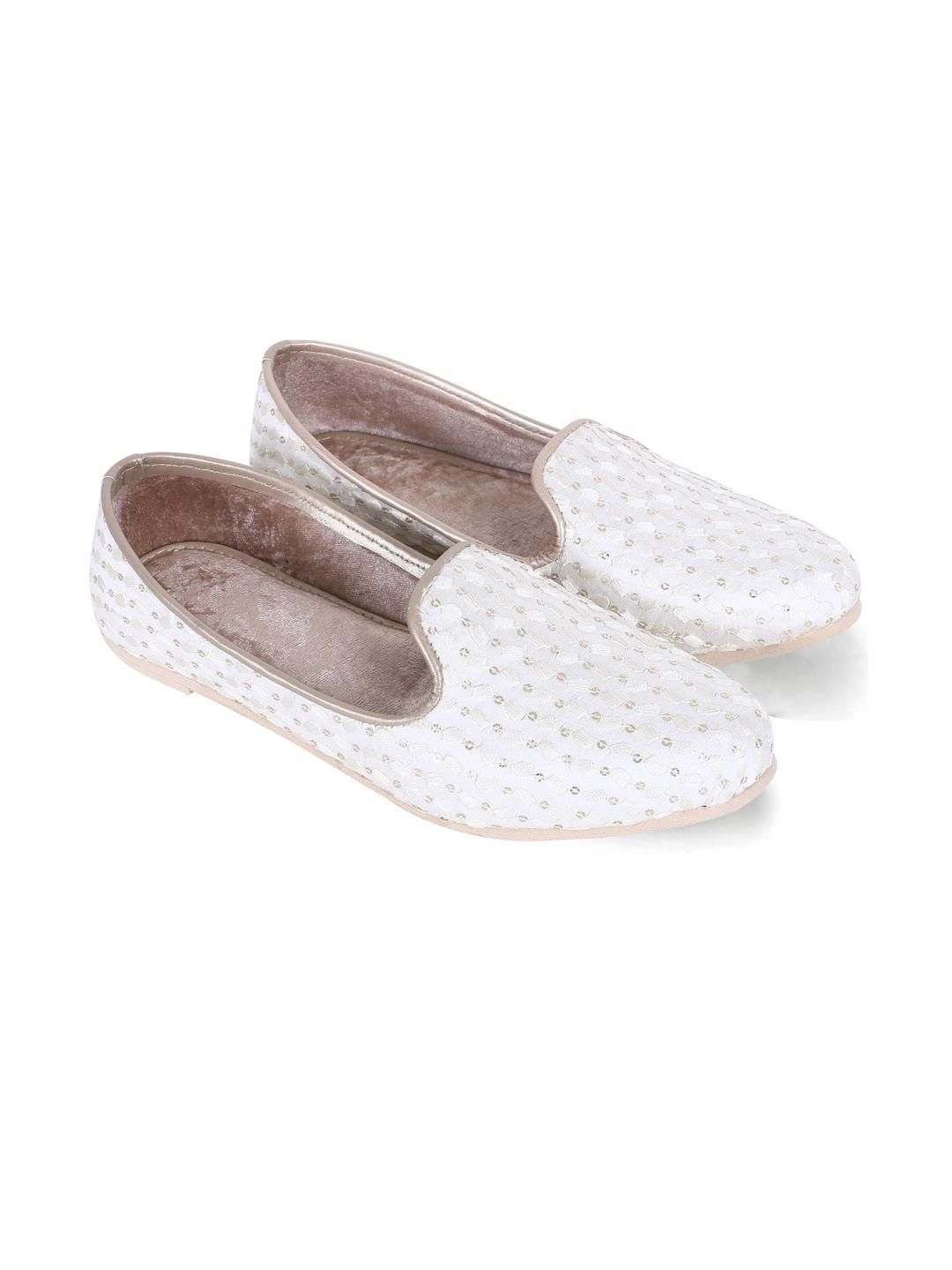 DFR Men Cream Textile Loafers-picture-18