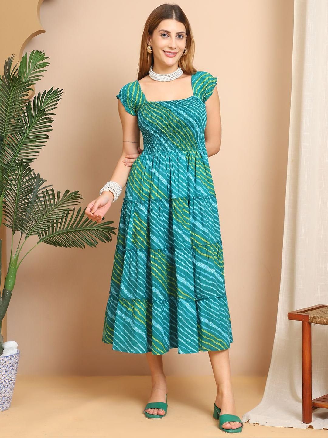 Aawari Women Fit & Flare Maxi Dress-picture-10