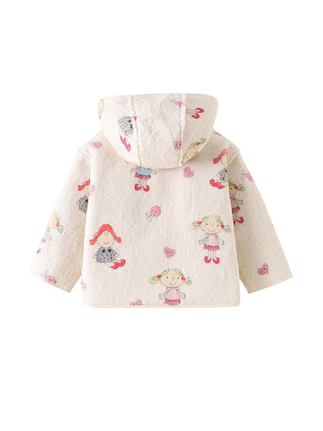 Hopscotch Girls Off White Polyester Printed Jackets-picture-40