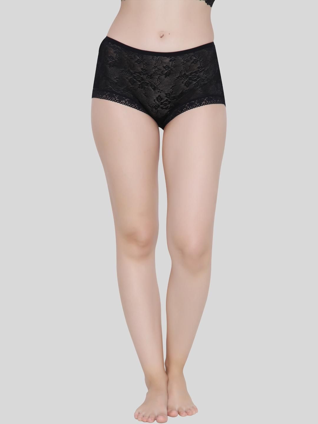 Glamoras Women Black Cotton Blend Mid-Rise Hipster Briefs-picture-55