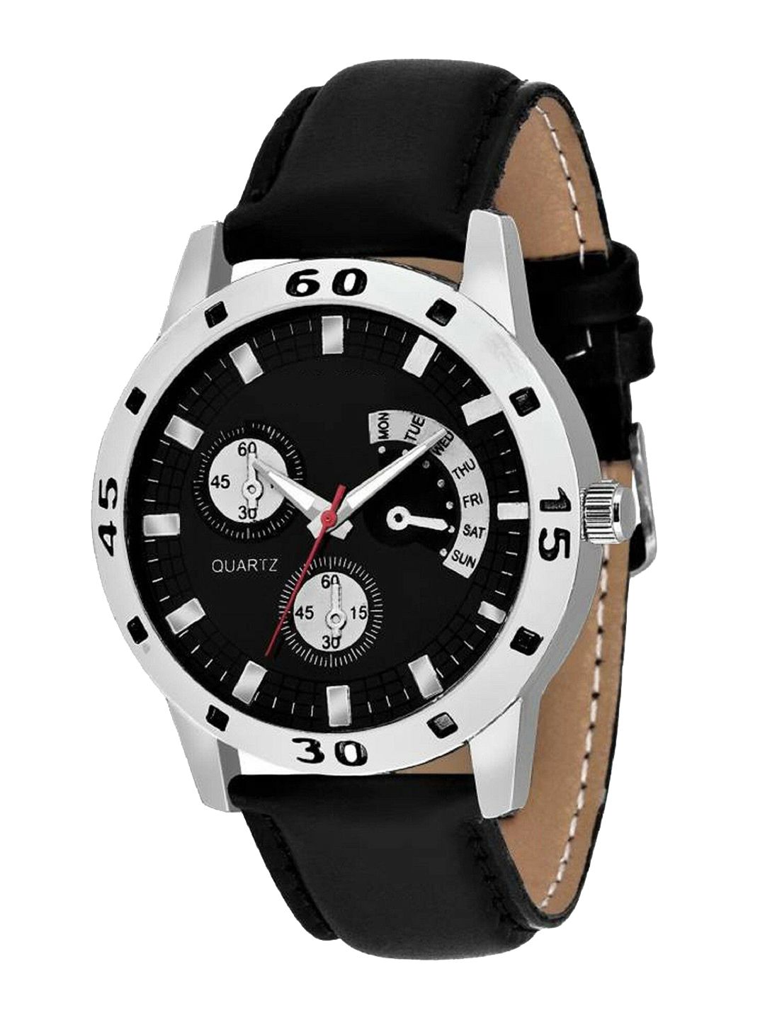 Miss Perfect Men Round Dial & Leather Straps Analogue Watch FA284-image-46