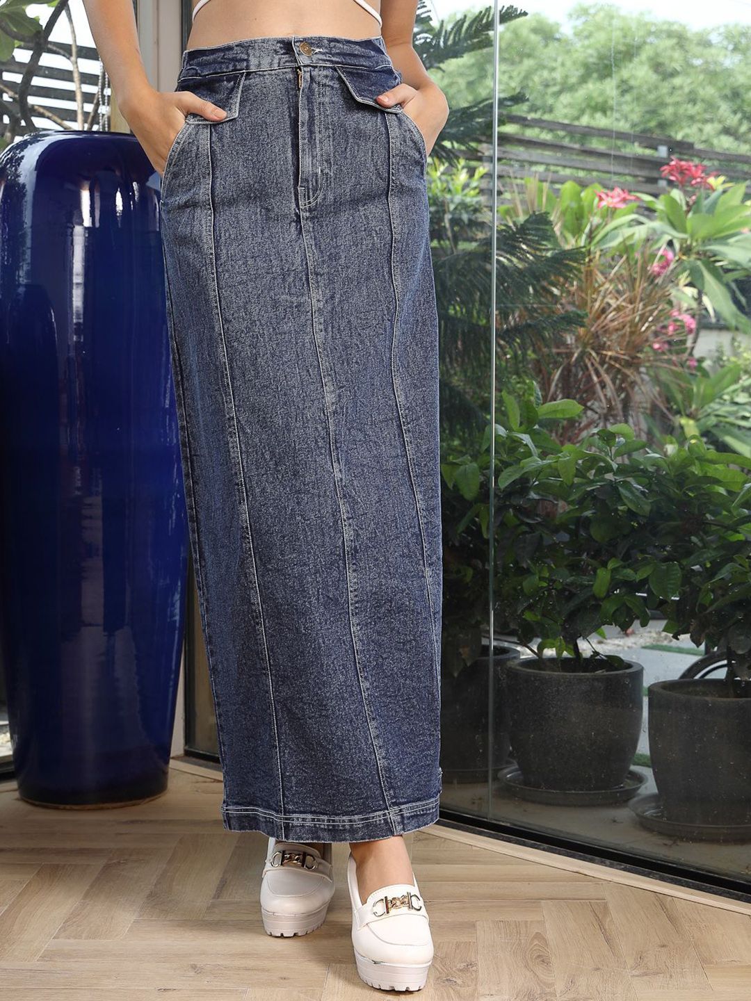 plusS Women A-Line Maxi Skirt-image-12