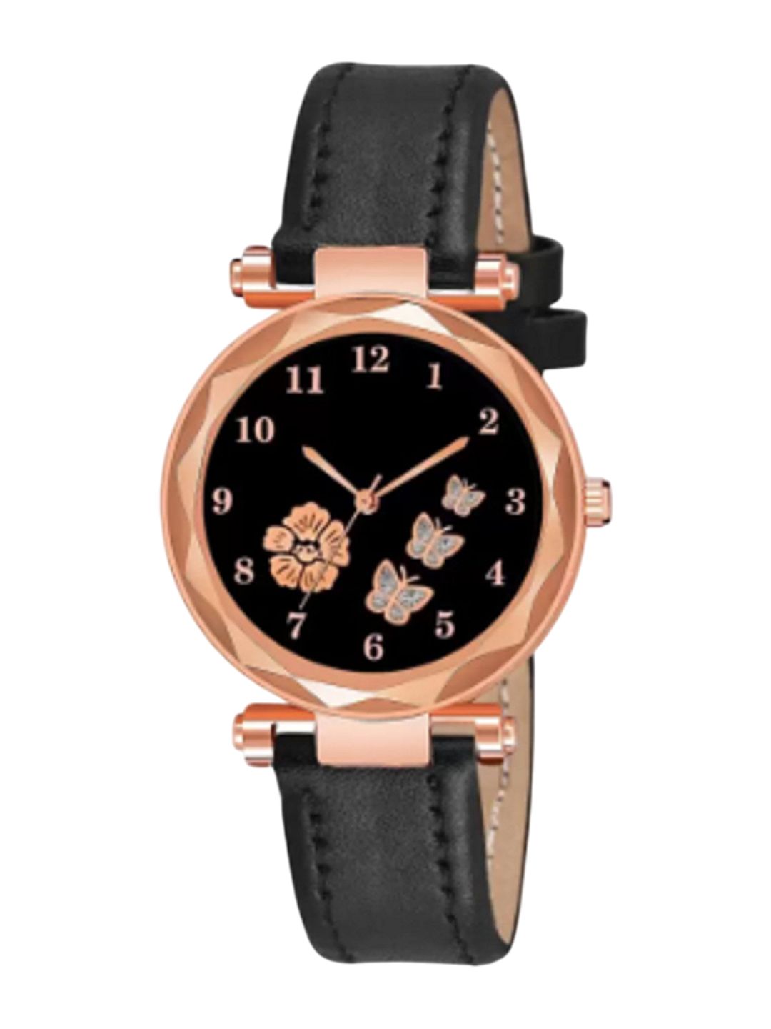 Miss Perfect Women Textured Dial & Leather Straps Analogue Watch HJ495-picture-49