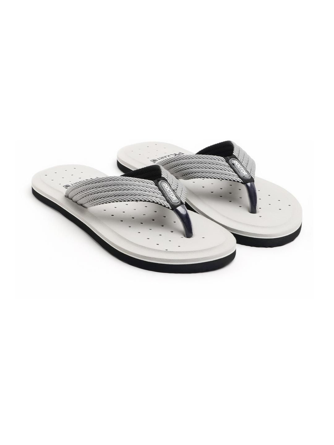 PKKART Men Grey EVA Thong Flip-Flops-picture-18