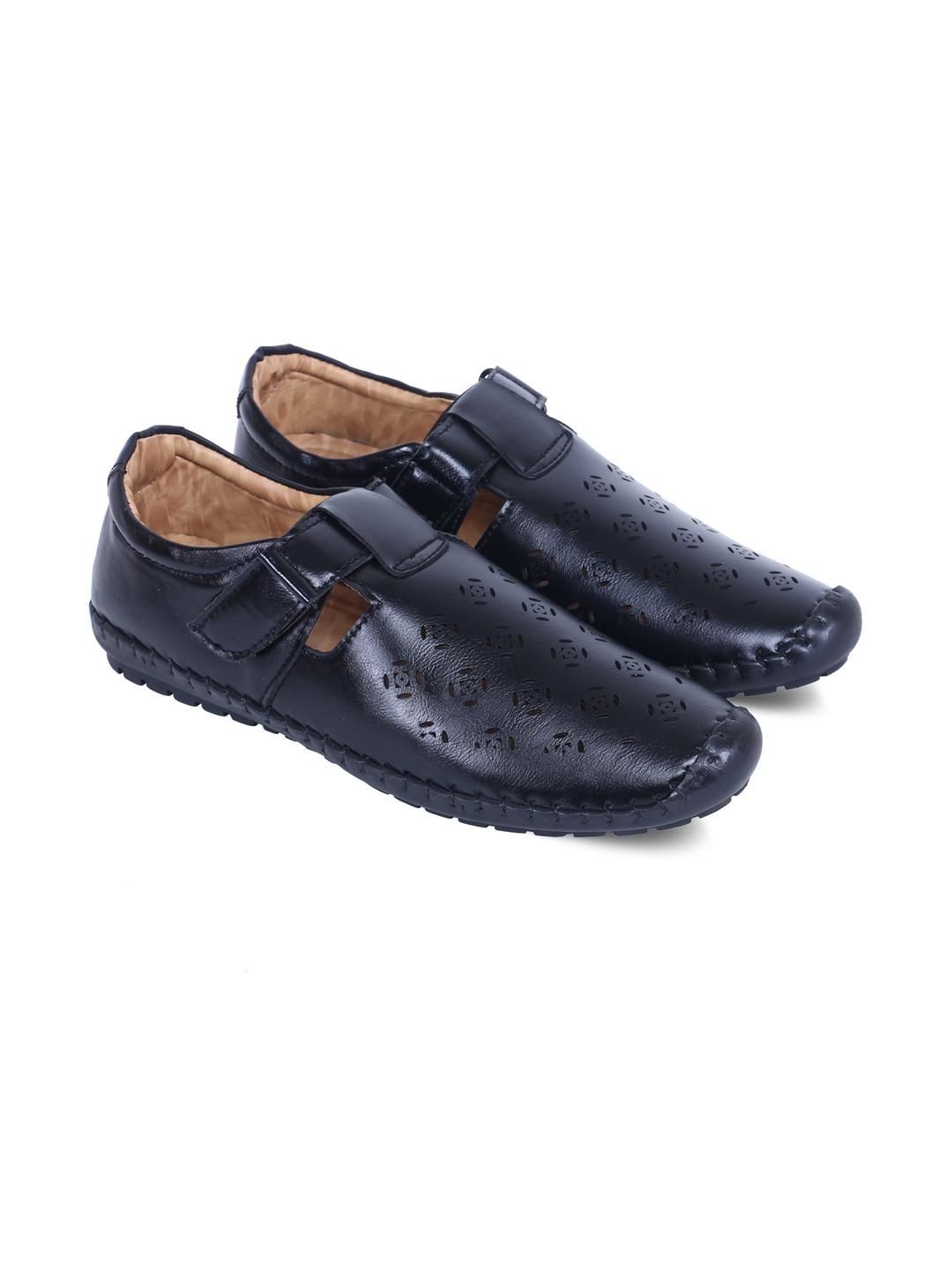 DFR Men Black Synthetic Leather Loafers-picture-26