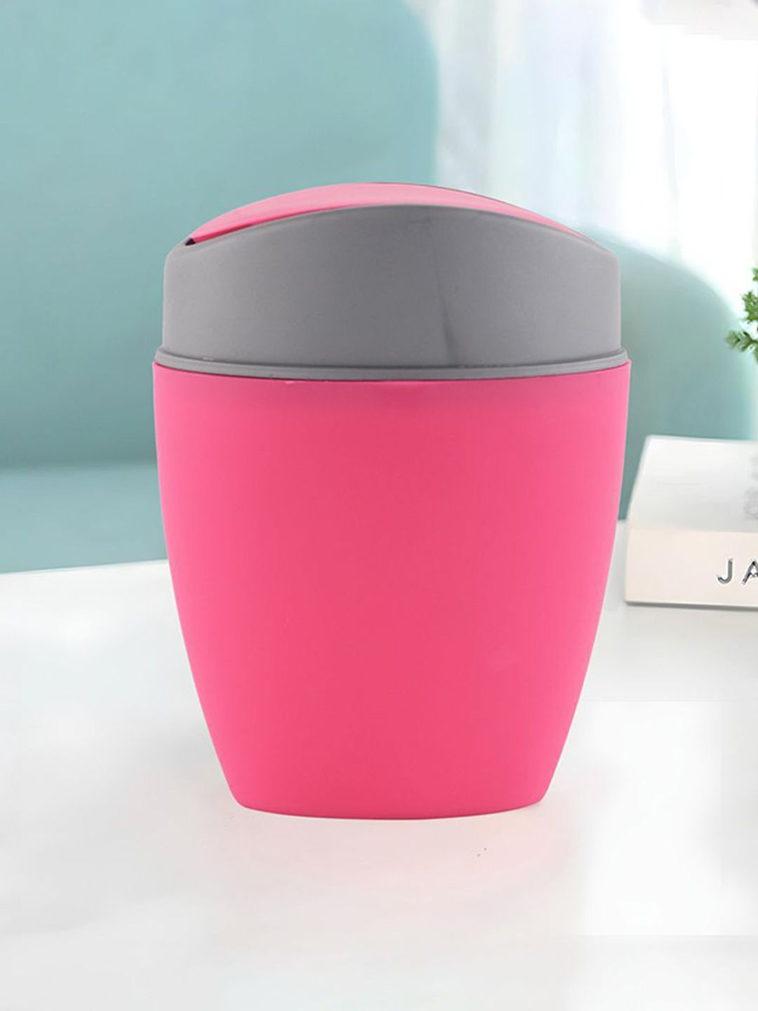 Kuber Industries Pink & Grey Table Mini Dustbin1.2 L-picture-35