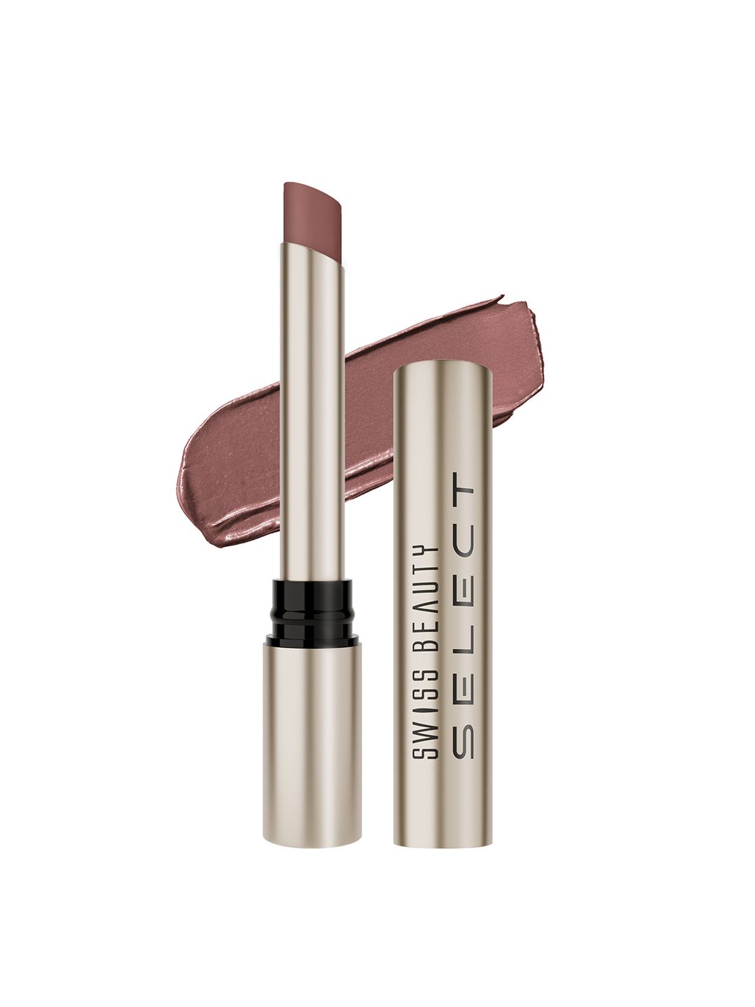 SWISS BEAUTY Select High On Shine Creamy Lipstick with Vitamin E - Cocoa Charisma 12-image-24