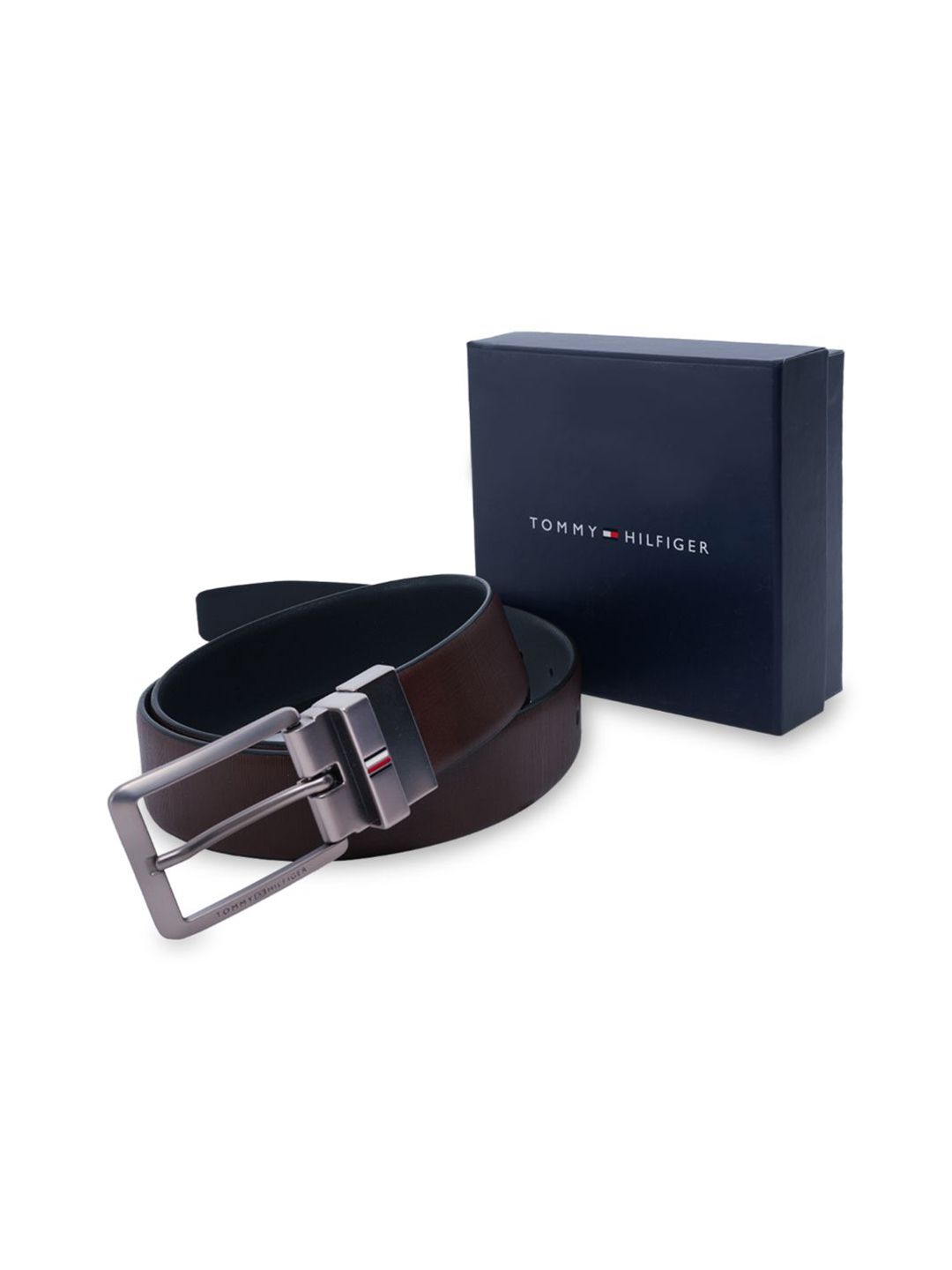 Tommy Hilfiger Men Textured Leather Reversible Belt-picture-47