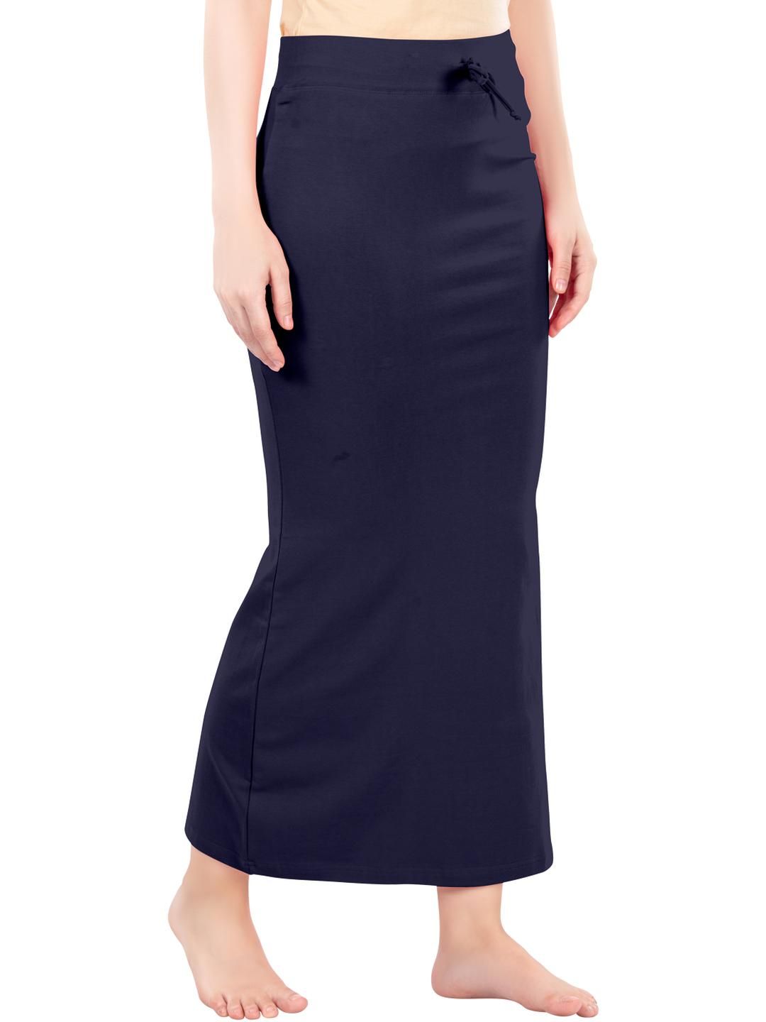 DIGSEL COOL COTTON Women Navy Blue Saree Shapewear-picture-23