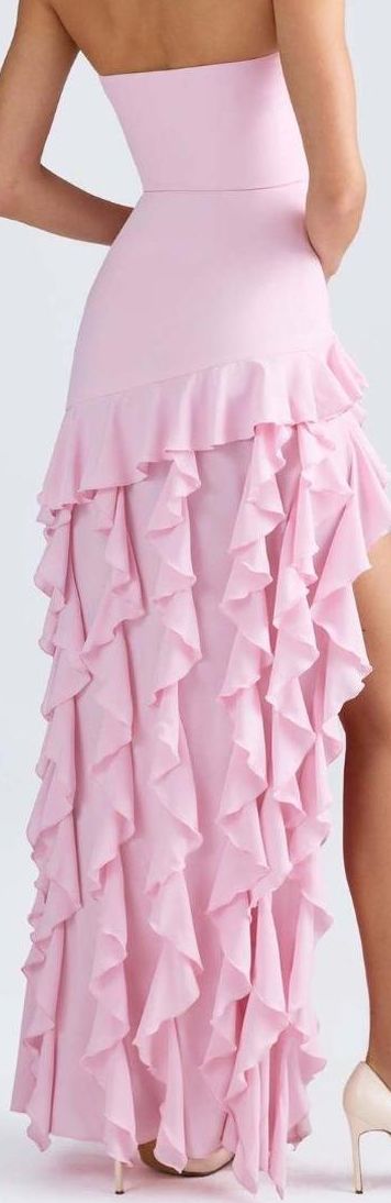 Buy StyleCast Women Strapless Ruffles Bandeau Maxi Dress - Dresses for ...
