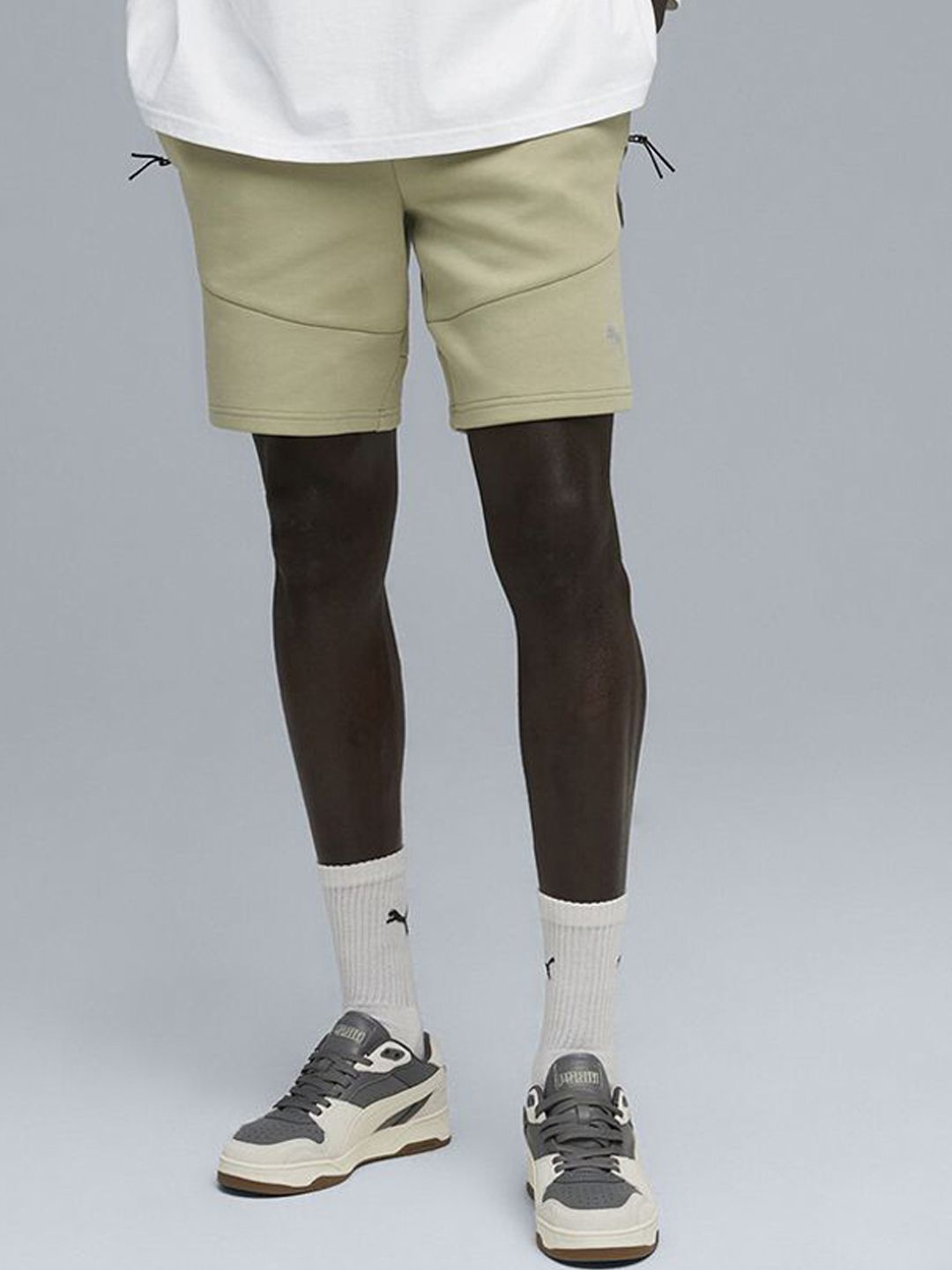 Puma Evostripe Men's Regular Fit Moisture-Wicking Cotton Running Shorts-picture-11