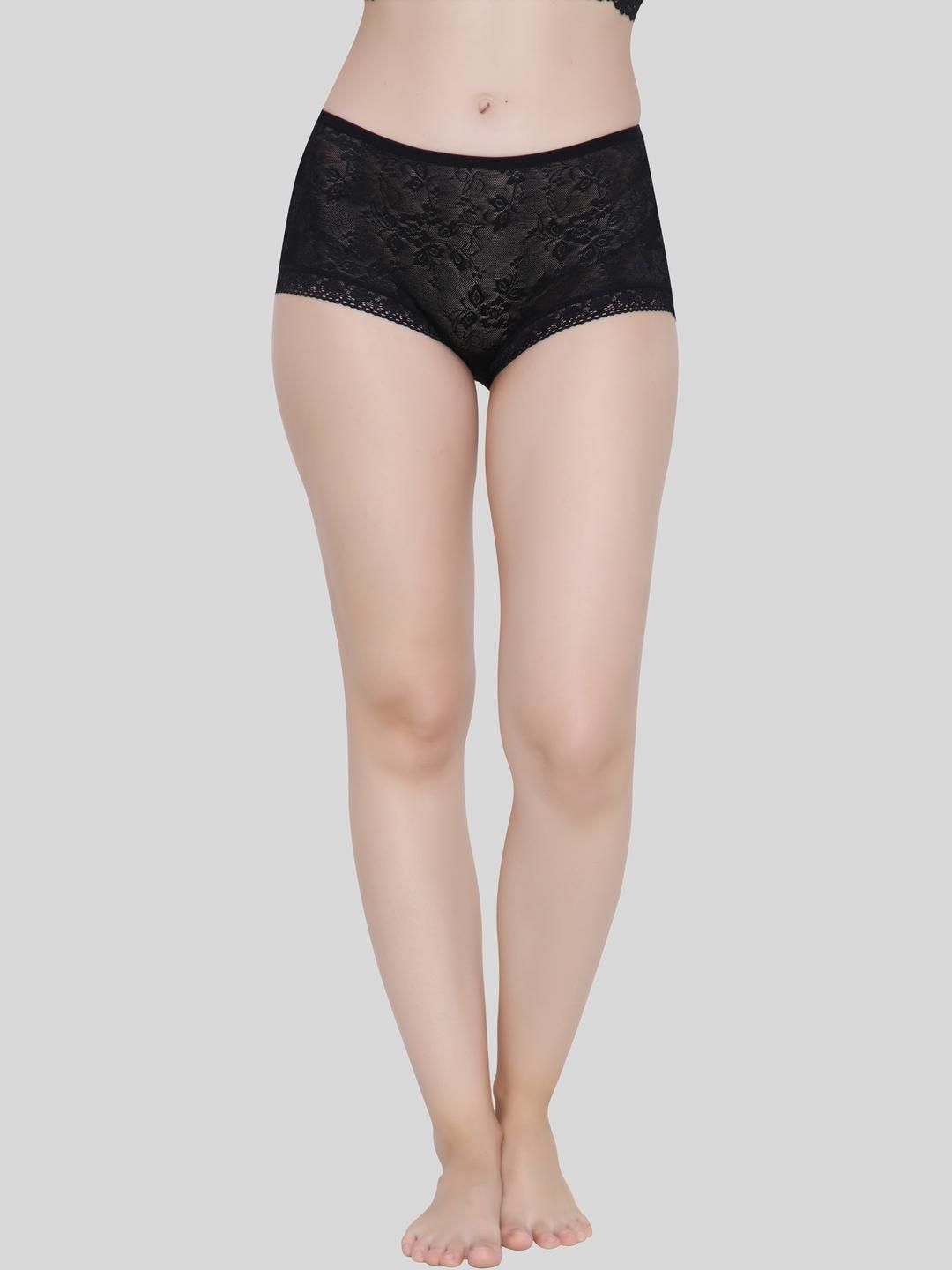 Glamoras Women Black Cotton Blend Mid-Rise Hipster Briefs-picture-13