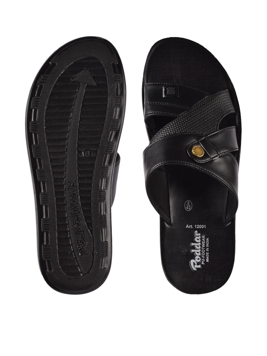 Poddar Men Cross-Strap & Textured Sole One Toe Flats-picture-29