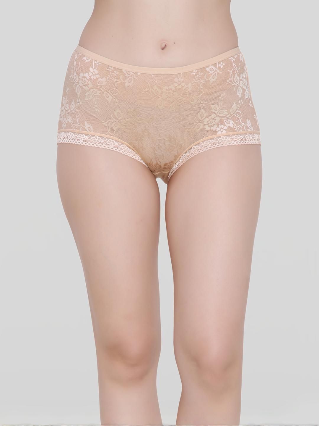 Glamoras Women Beige Cotton Blend Mid-Rise Hipster Briefs-picture-46