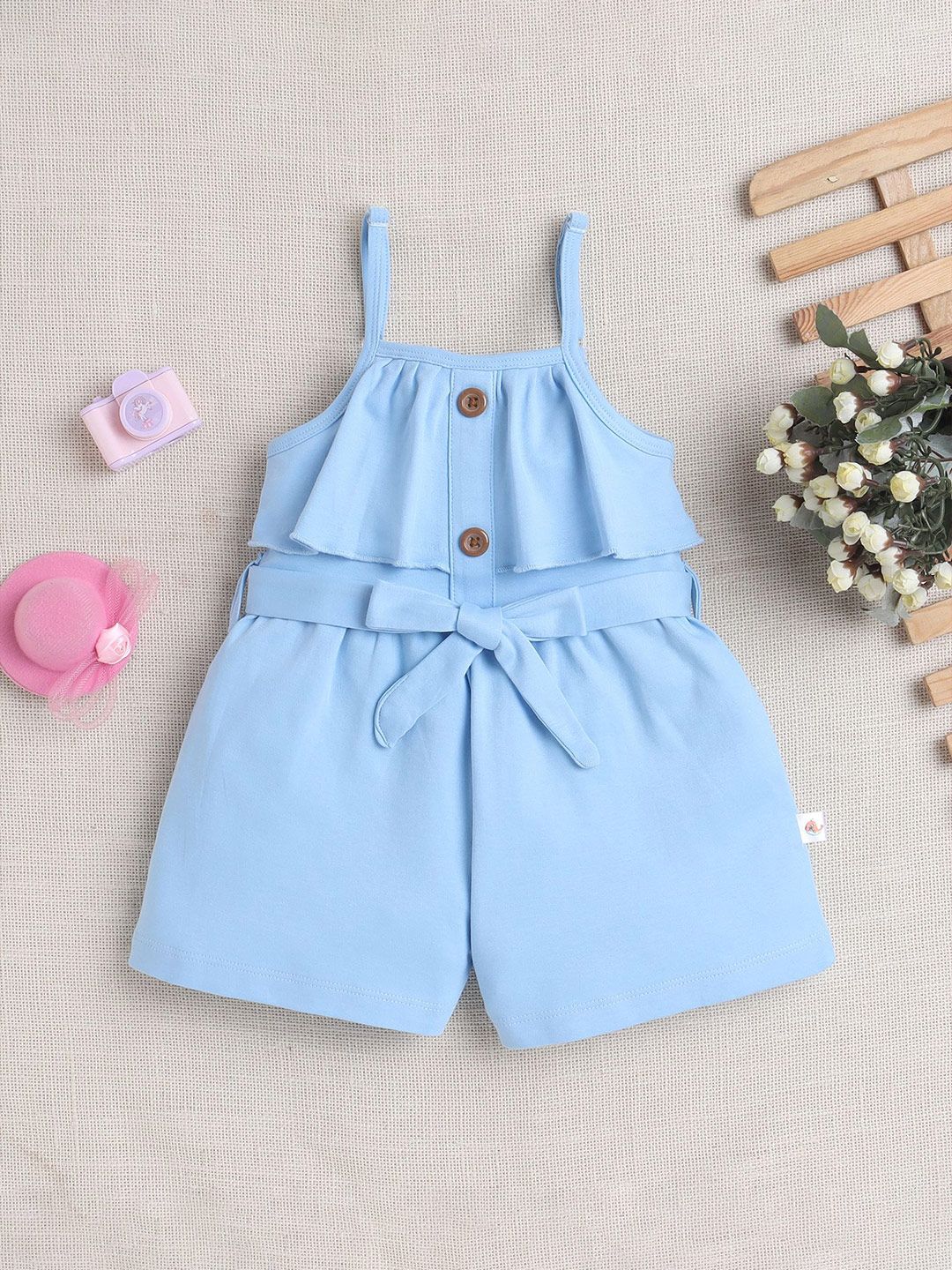 BUMZEE Girls Basic Jumpsuit with Ruffles-picture-9