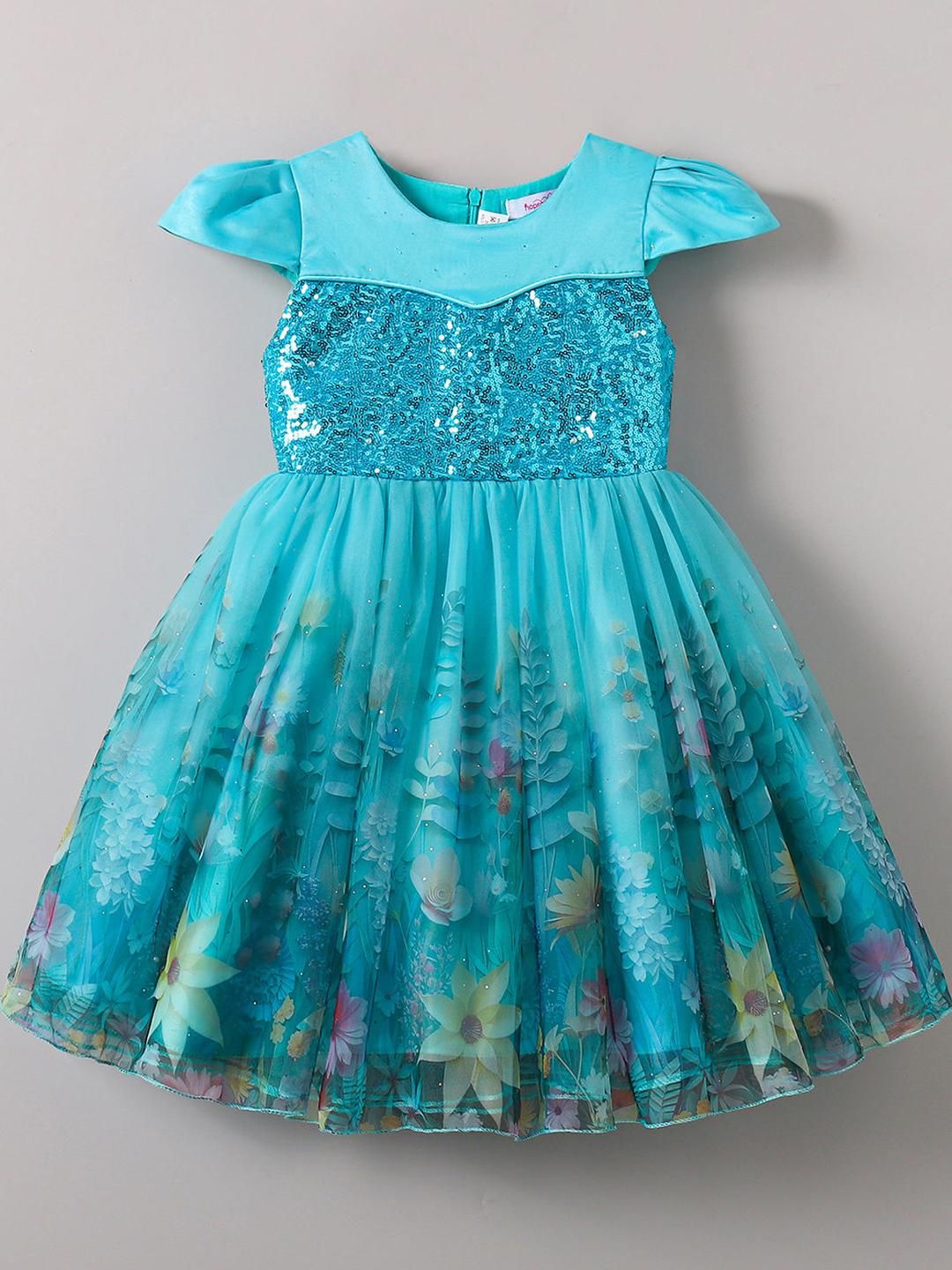 Hopscotch Girls BLENDED Fit & Flare Dresses-picture-32