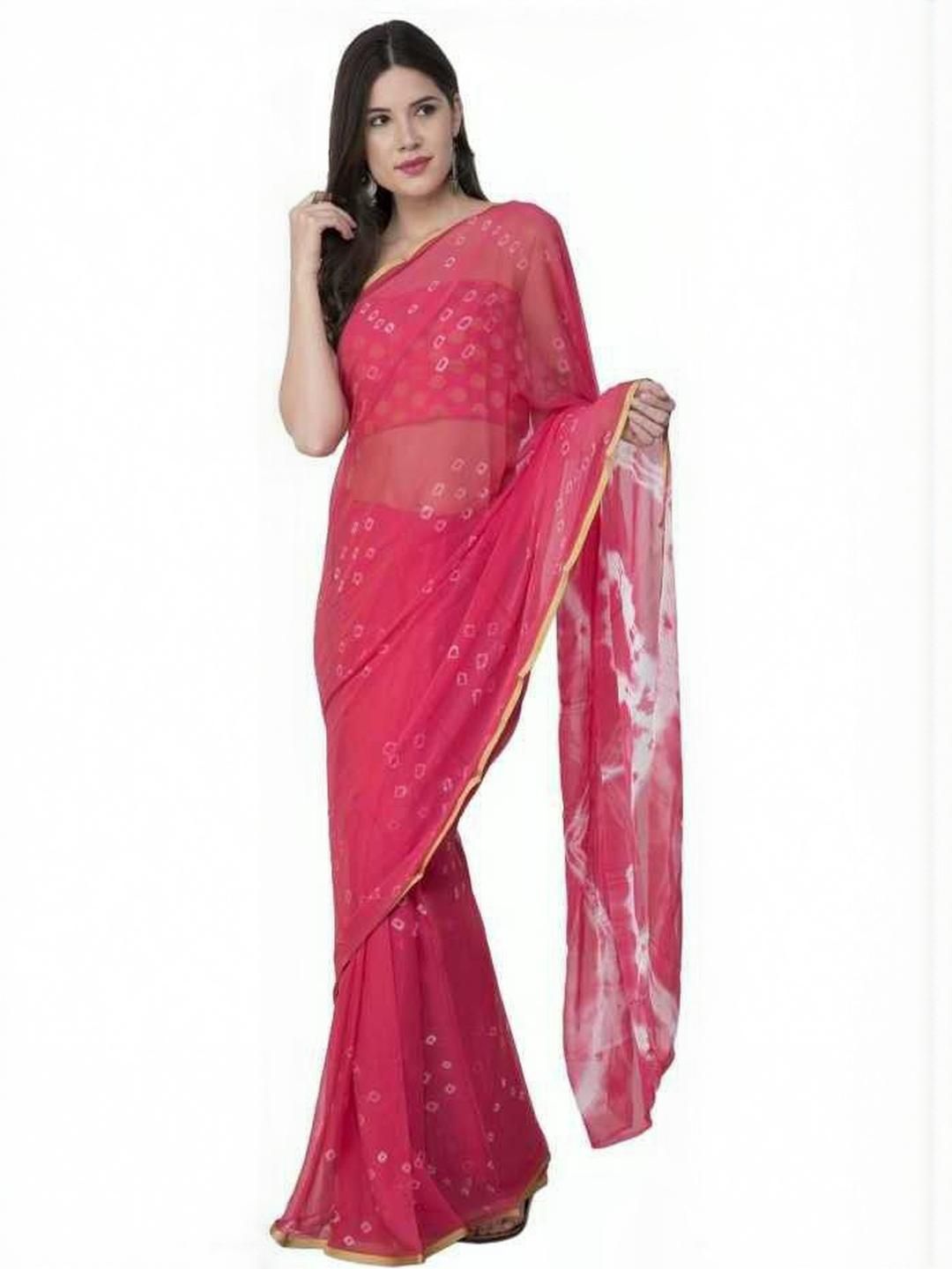 DURGA EMPORIO Bandhani Printed Saree With Blouse Piece-picture-34