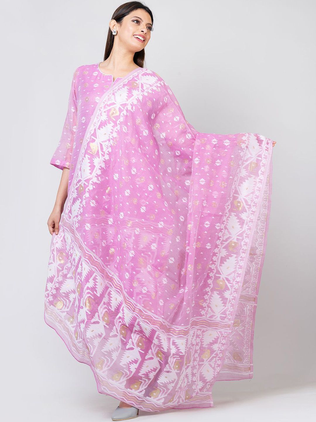 Durga Handlooms Pure Cotton Unstitched Dress Material-image-48