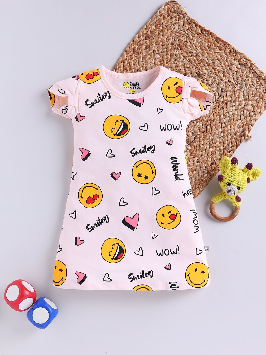 YK X Tinyo Girls Print A-Line Dress-picture-36